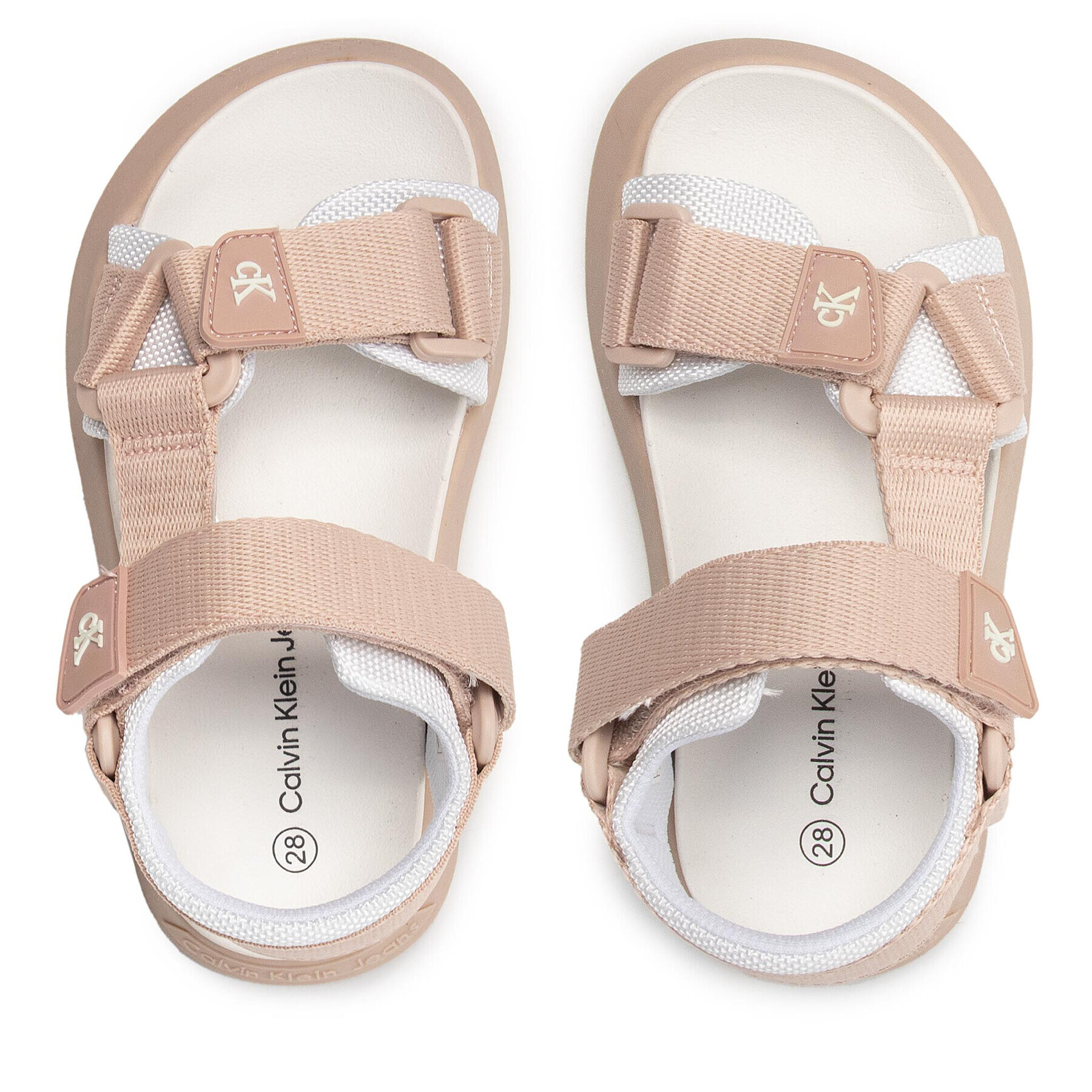 Calvin Klein Jeans Сандали Velcro Sandal V3A2-80210-0034 Бежов - Pepit.bg