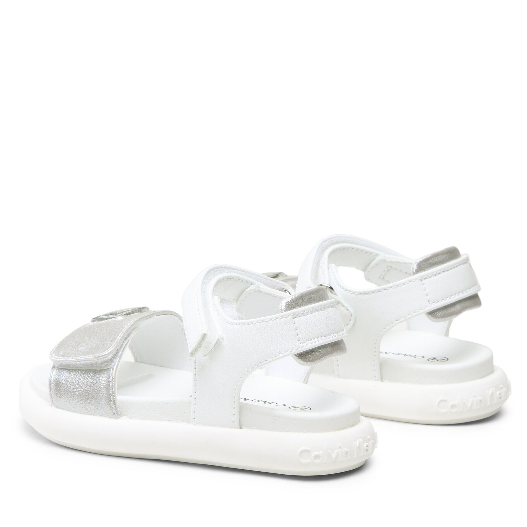 Calvin Klein Jeans Сандали Velcro Sandal V3A2-80496-1598 S Сребрист - Pepit.bg