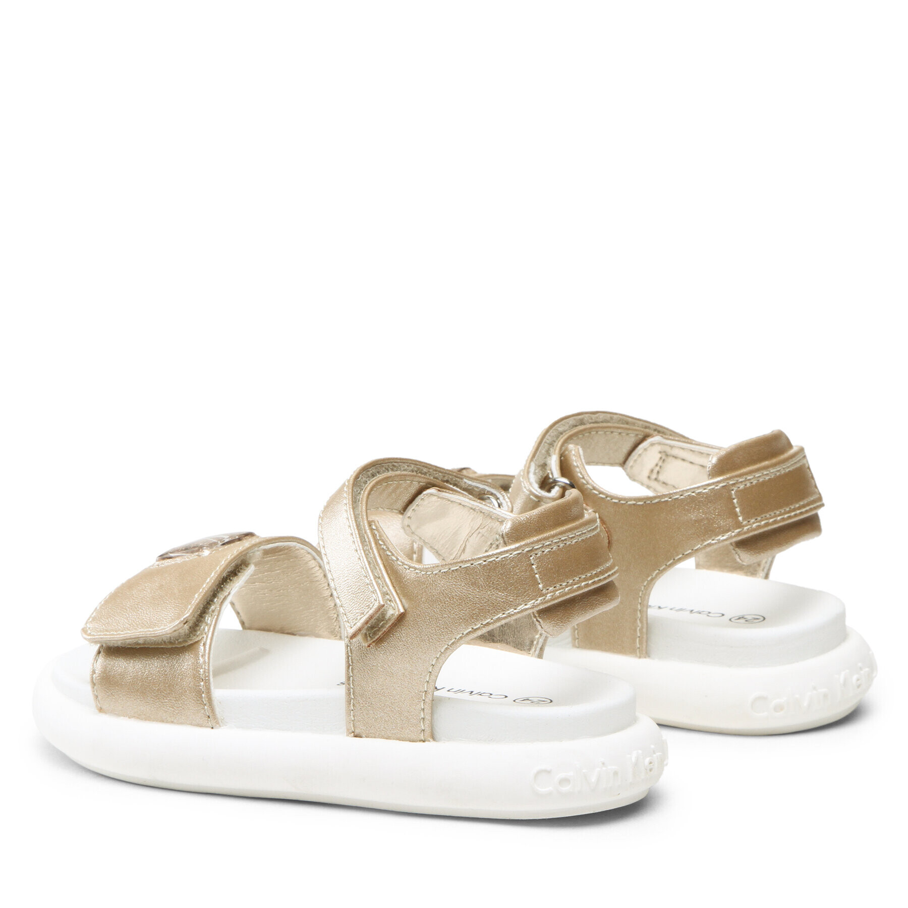 Calvin Klein Jeans Сандали Velcro Sandal V3A2-80497-1599 S Златист - Pepit.bg