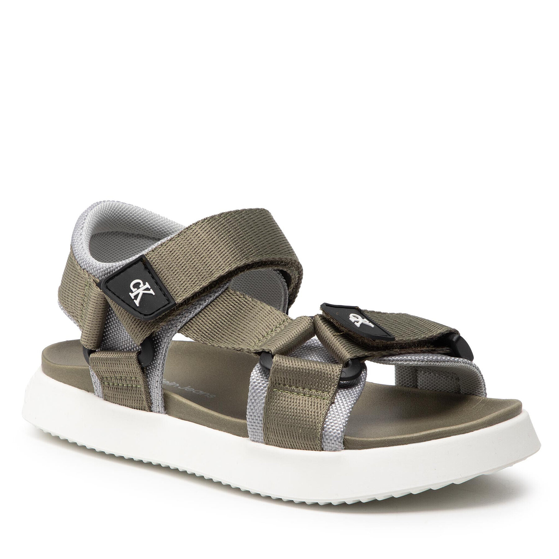 Calvin Klein Jeans Сандали Velcro Sandal V3B2-80148-0034 S Зелен - Pepit.bg