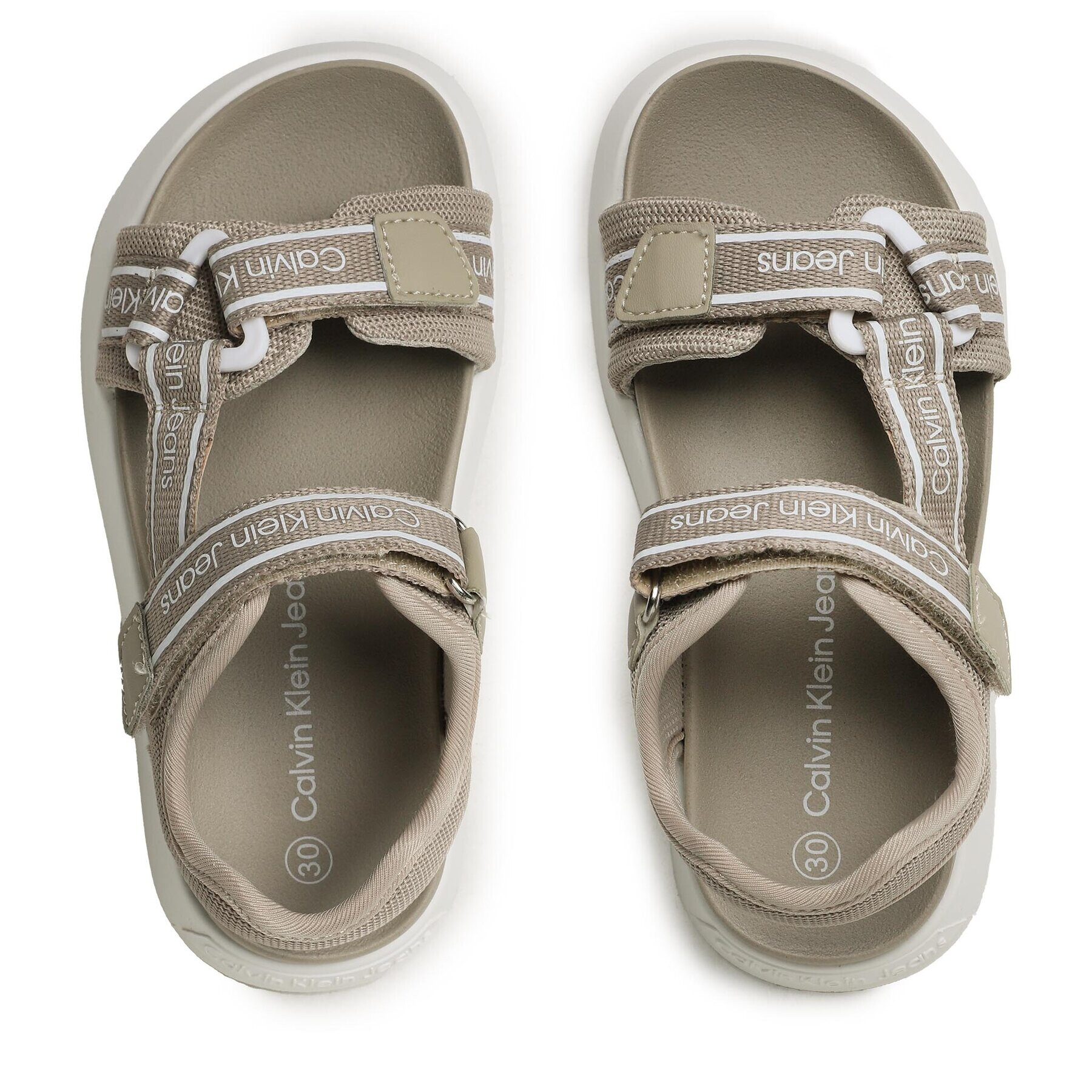 Calvin Klein Jeans Сандали Velcro Sandal V3B2-80619-0034 M Бежов - Pepit.bg