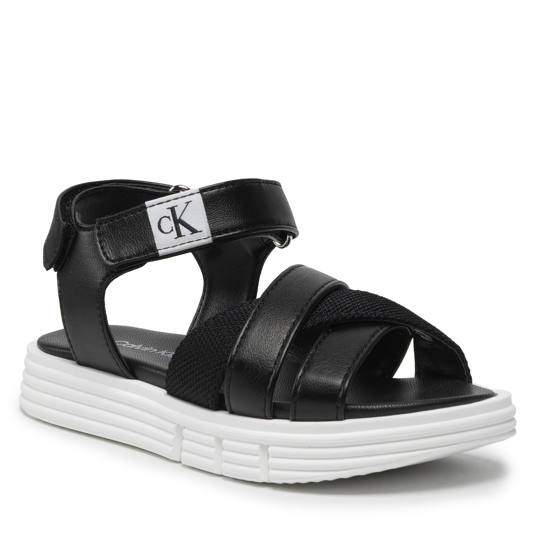 Calvin Klein Jeans Сандали Velcro Sandal V4A2-80211-1419 Черен - Pepit.bg