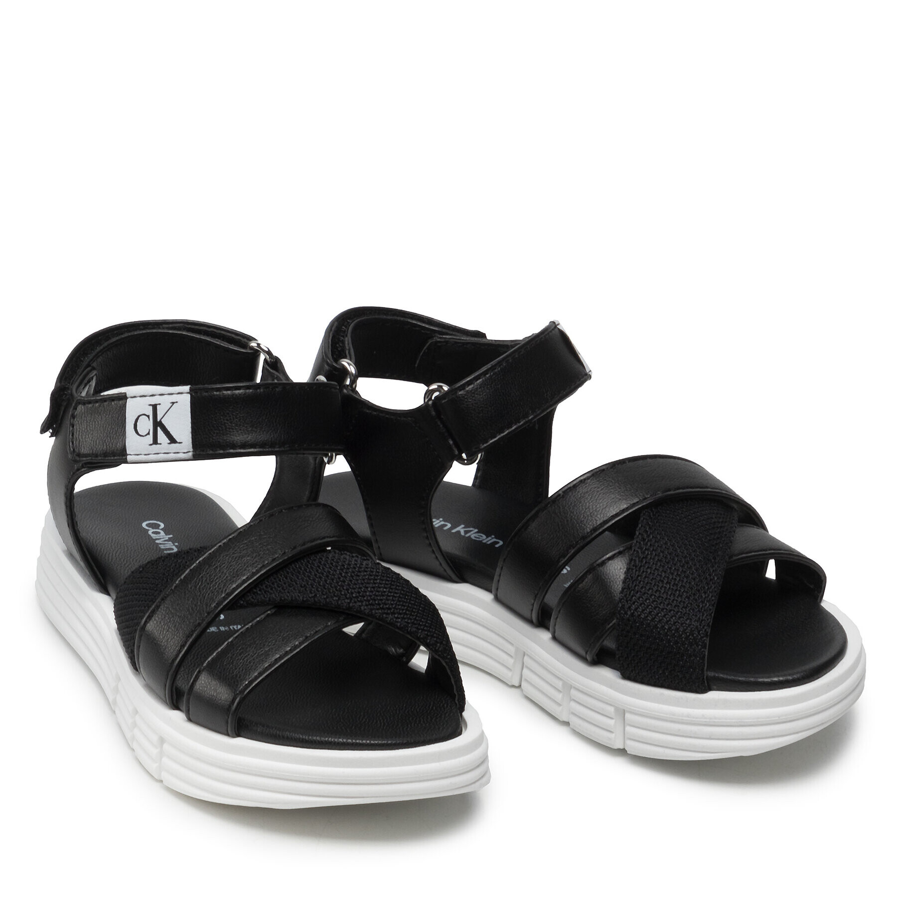 Calvin Klein Jeans Сандали Velcro Sandal V4A2-80211-1419 Черен - Pepit.bg