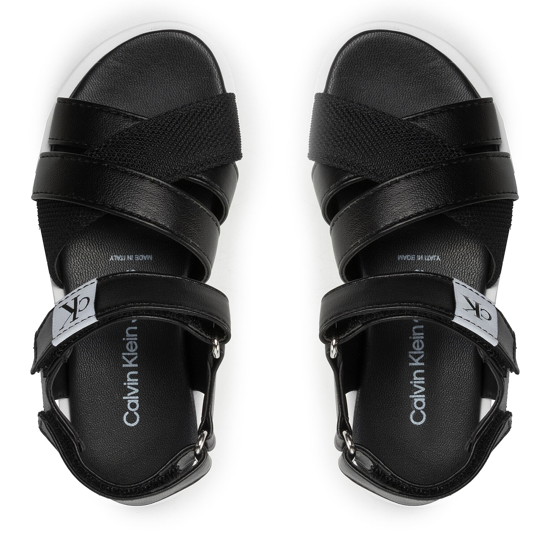 Calvin Klein Jeans Сандали Velcro Sandal V4A2-80211-1419 Черен - Pepit.bg