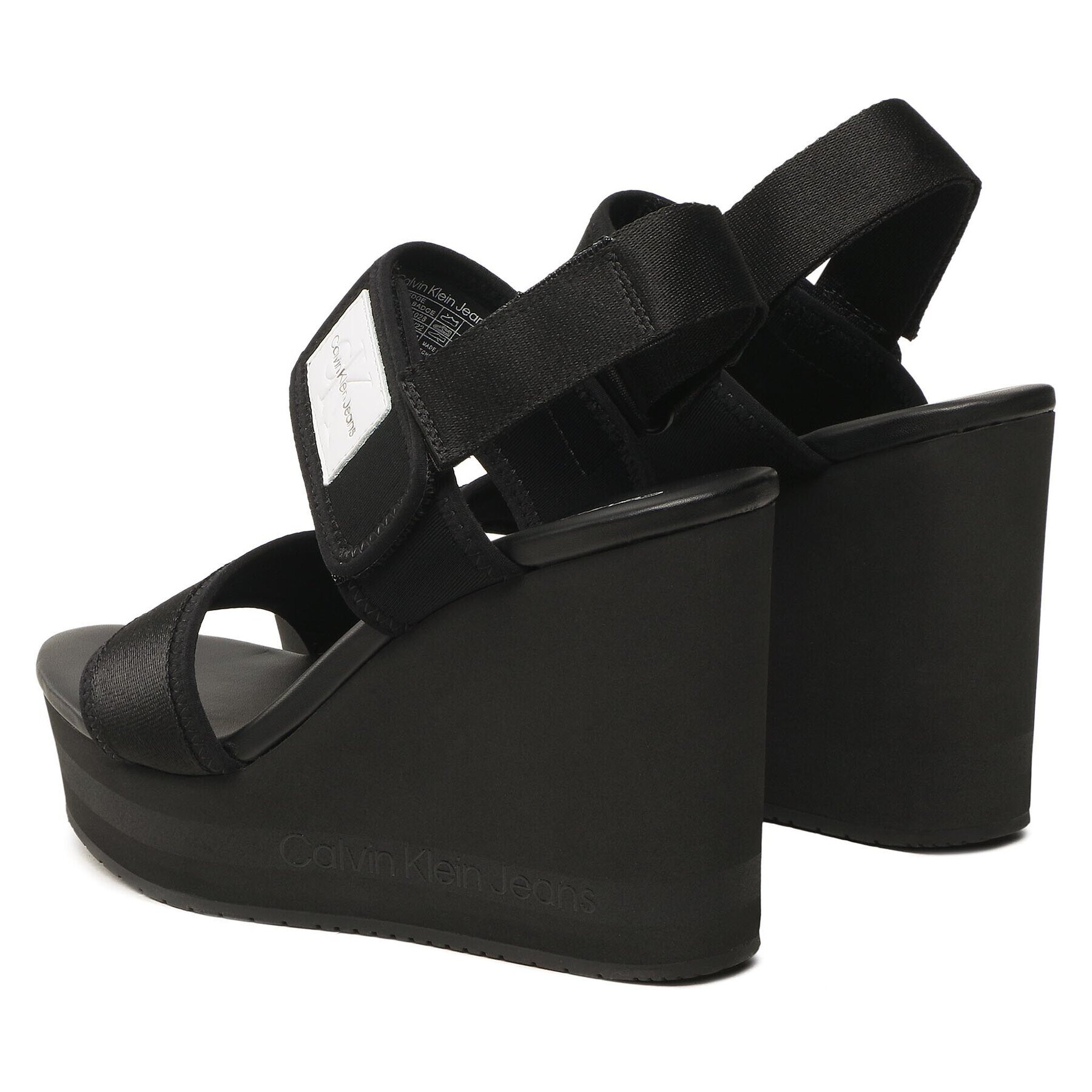 Calvin Klein Jeans Сандали Wedge Sandal Badge YW0YW01028 Черен - Pepit.bg