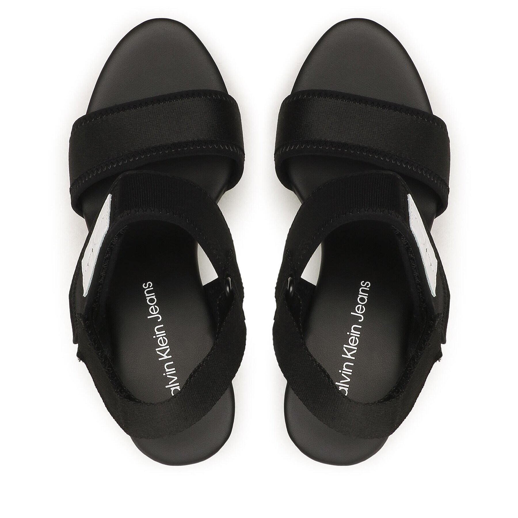 Calvin Klein Jeans Сандали Wedge Sandal Badge YW0YW01028 Черен - Pepit.bg