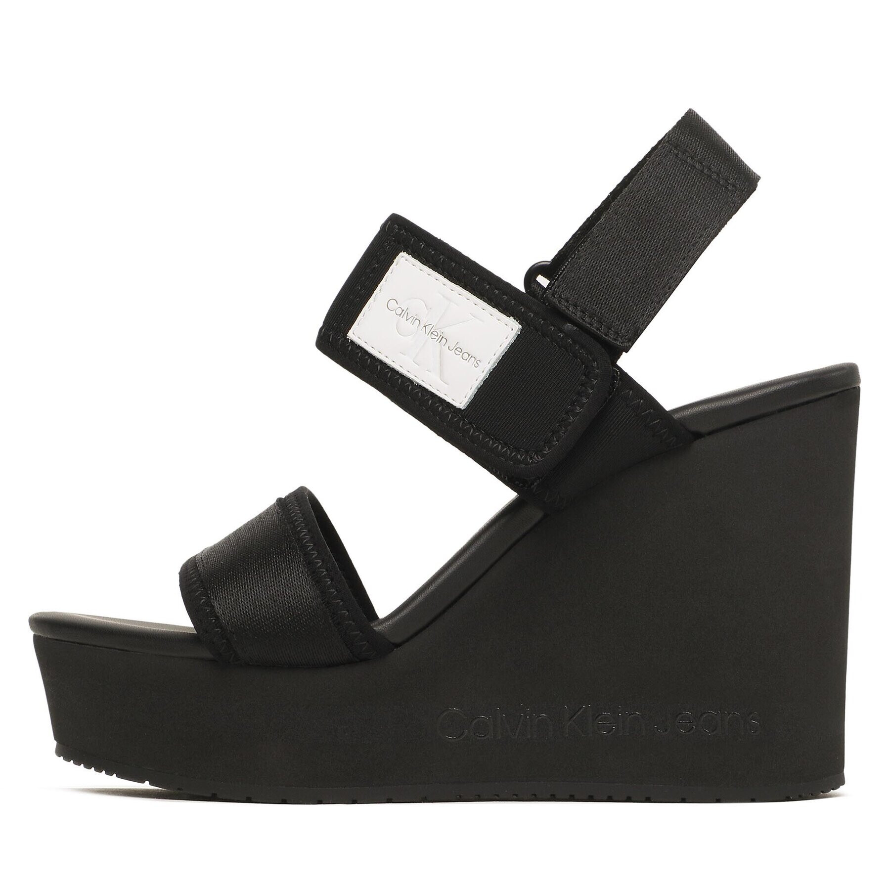 Calvin Klein Jeans Сандали Wedge Sandal Badge YW0YW01028 Черен - Pepit.bg