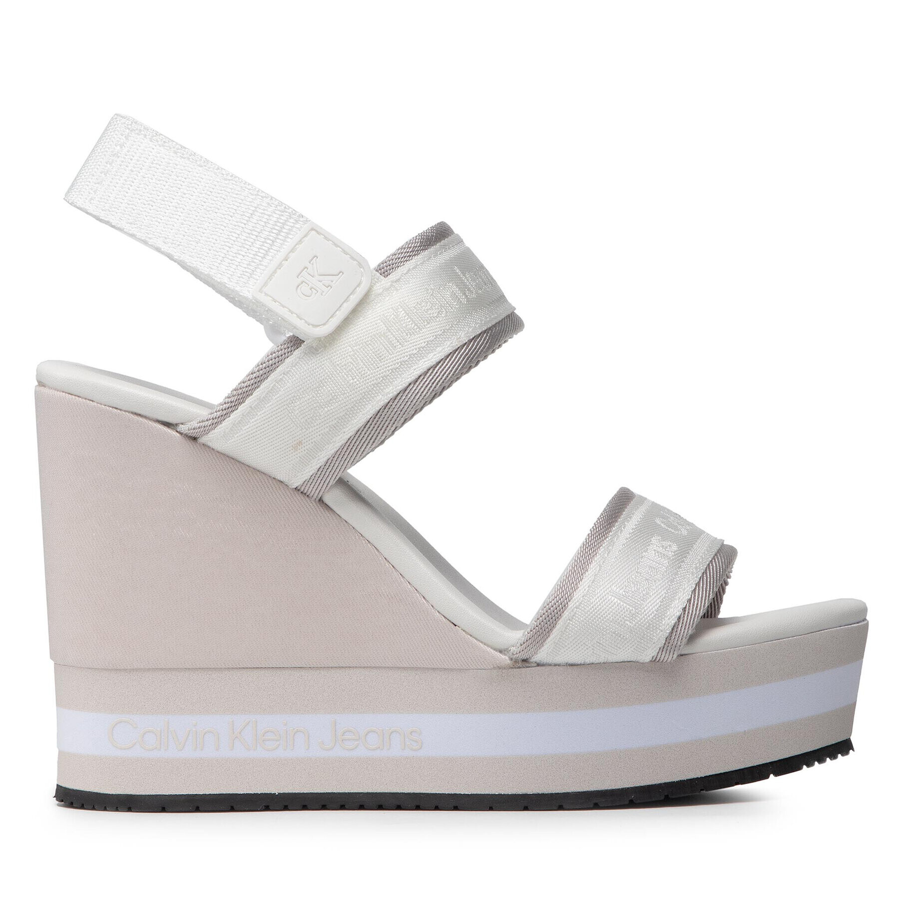 Calvin Klein Jeans Сандали Wedge Sandal Sling Pes YW0YW00572 Бял - Pepit.bg