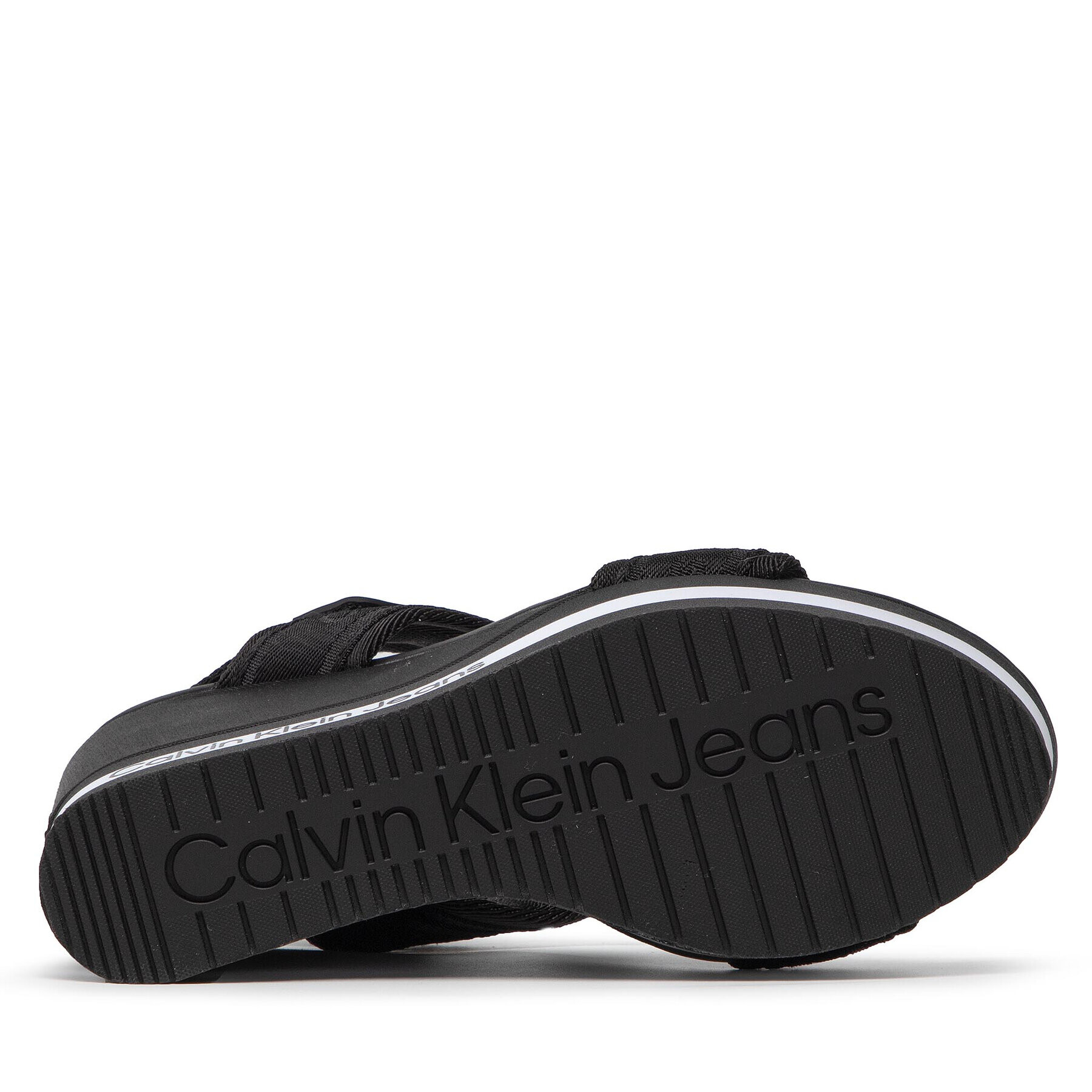 Calvin Klein Jeans Сандали Wedge Sandal Sling Pes YW0YW00572 Черен - Pepit.bg