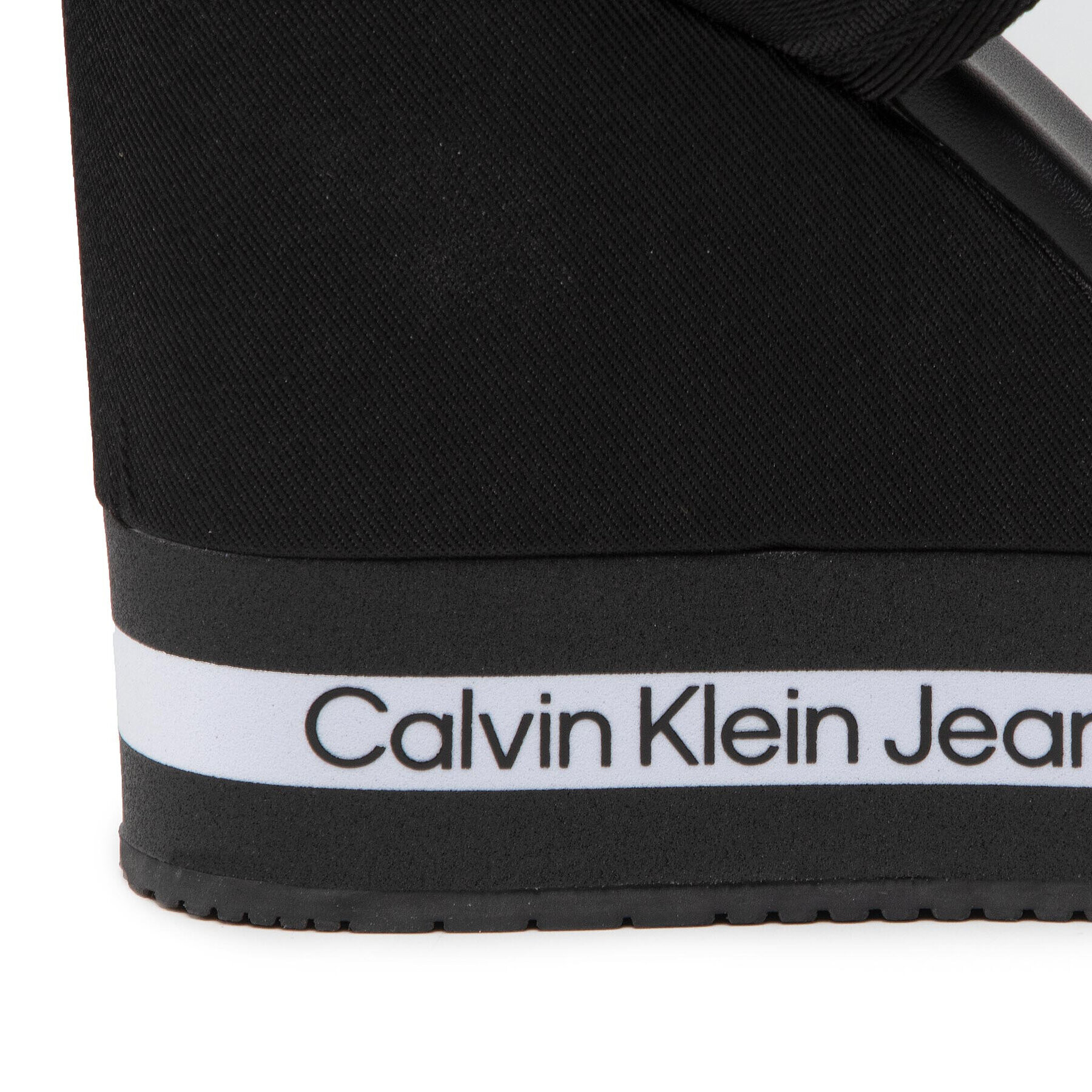 Calvin Klein Jeans Сандали Wedge Sandal Sling Pes YW0YW00572 Черен - Pepit.bg