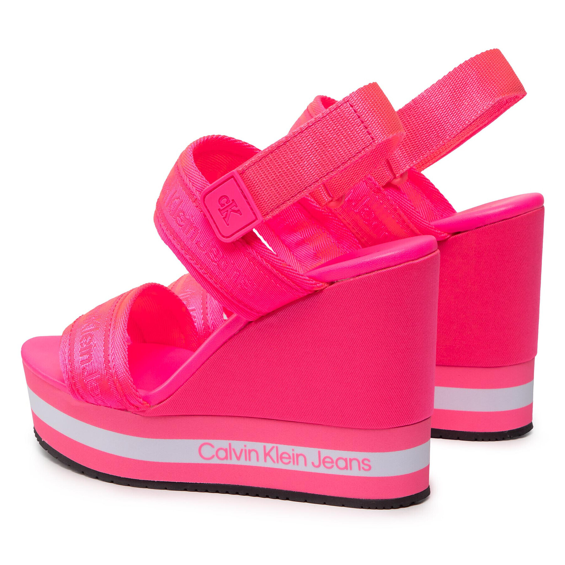 Calvin Klein Jeans Сандали Wedge Sandal Sling Pes YW0YW00572 Розов - Pepit.bg