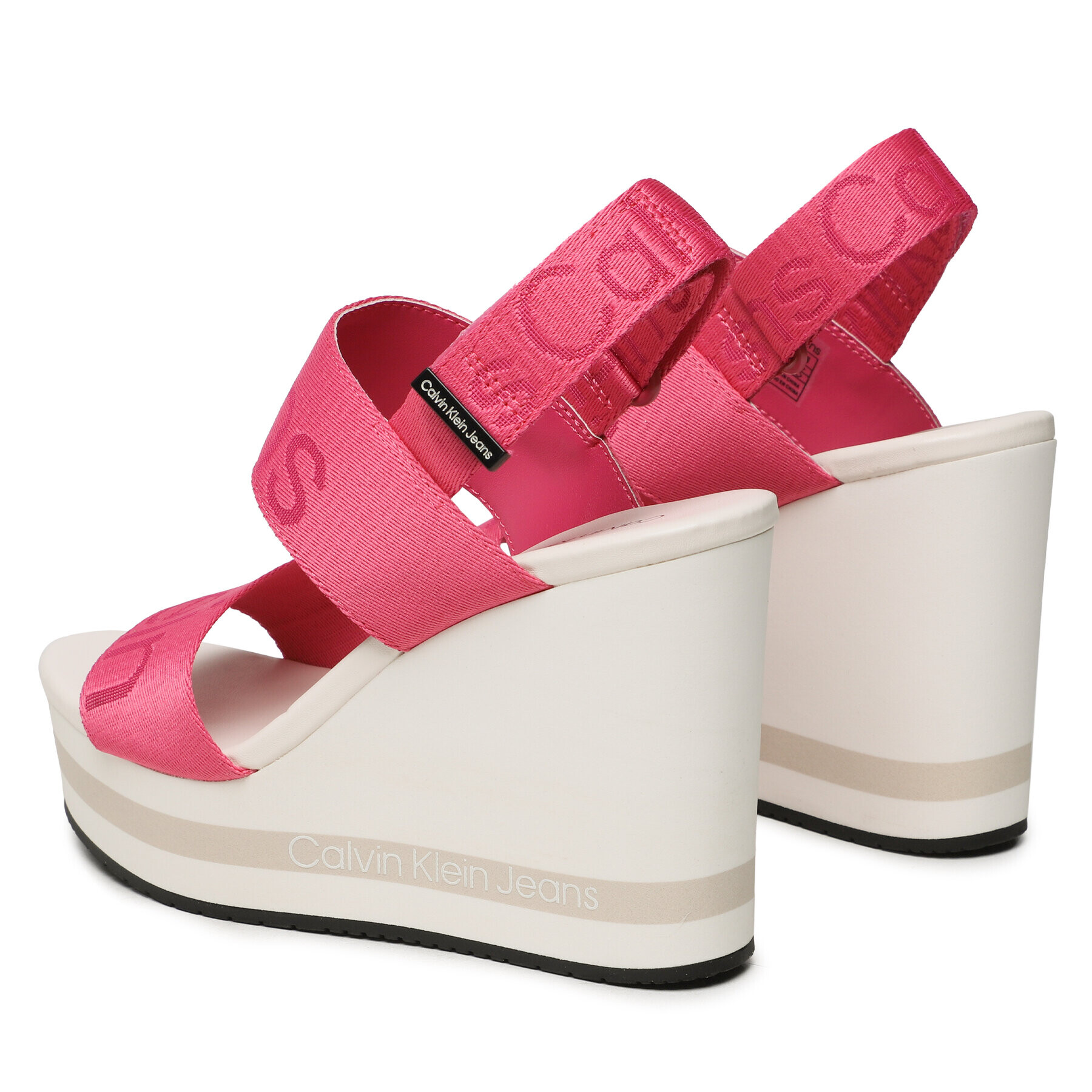 Calvin Klein Jeans Сандали Wedge Sandal Webbing YW0YW00959 Розов - Pepit.bg