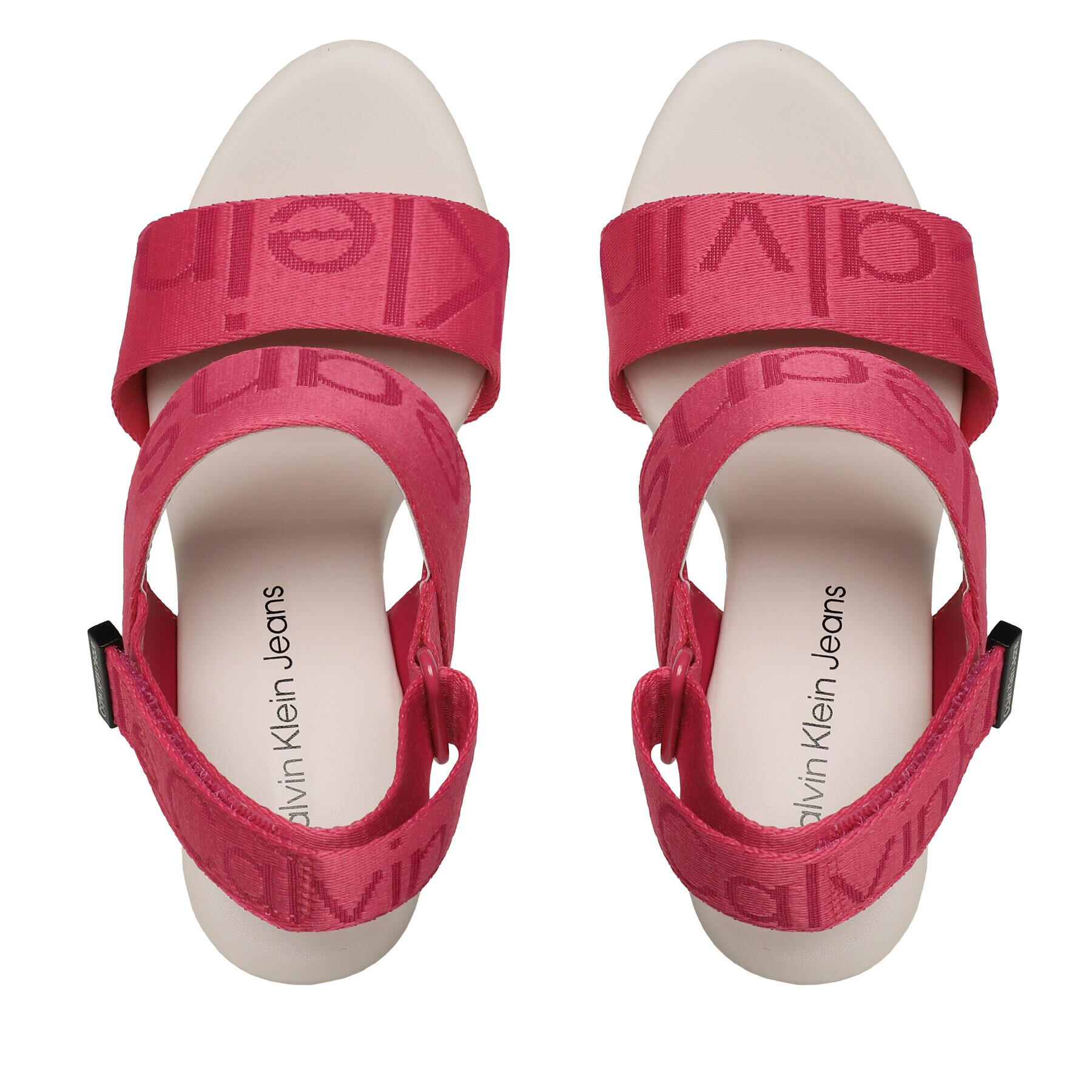 Calvin Klein Jeans Сандали Wedge Sandal Webbing YW0YW00959 Розов - Pepit.bg