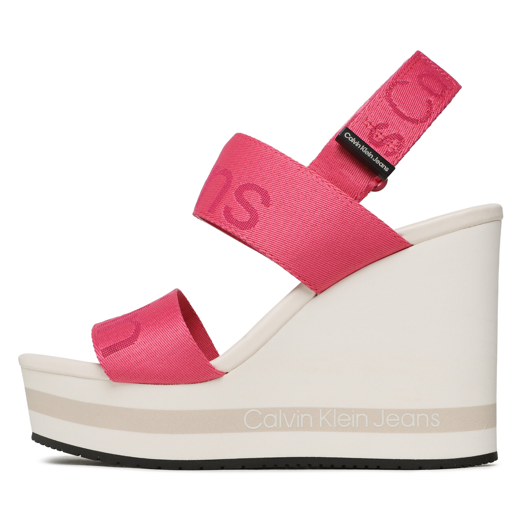 Calvin Klein Jeans Сандали Wedge Sandal Webbing YW0YW00959 Розов - Pepit.bg