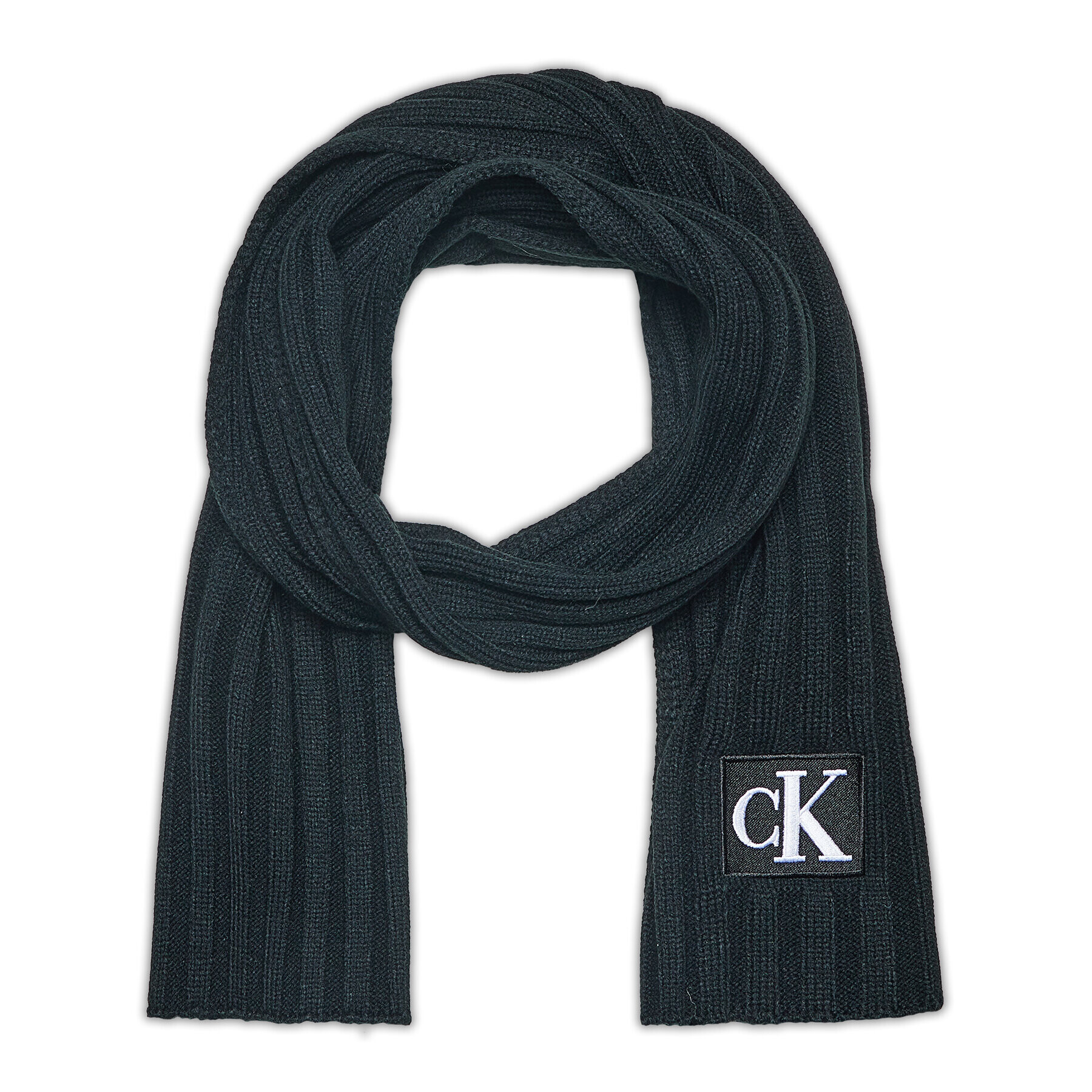 Calvin Klein Jeans Шал Monogram IU0IU00347 Черен - Pepit.bg