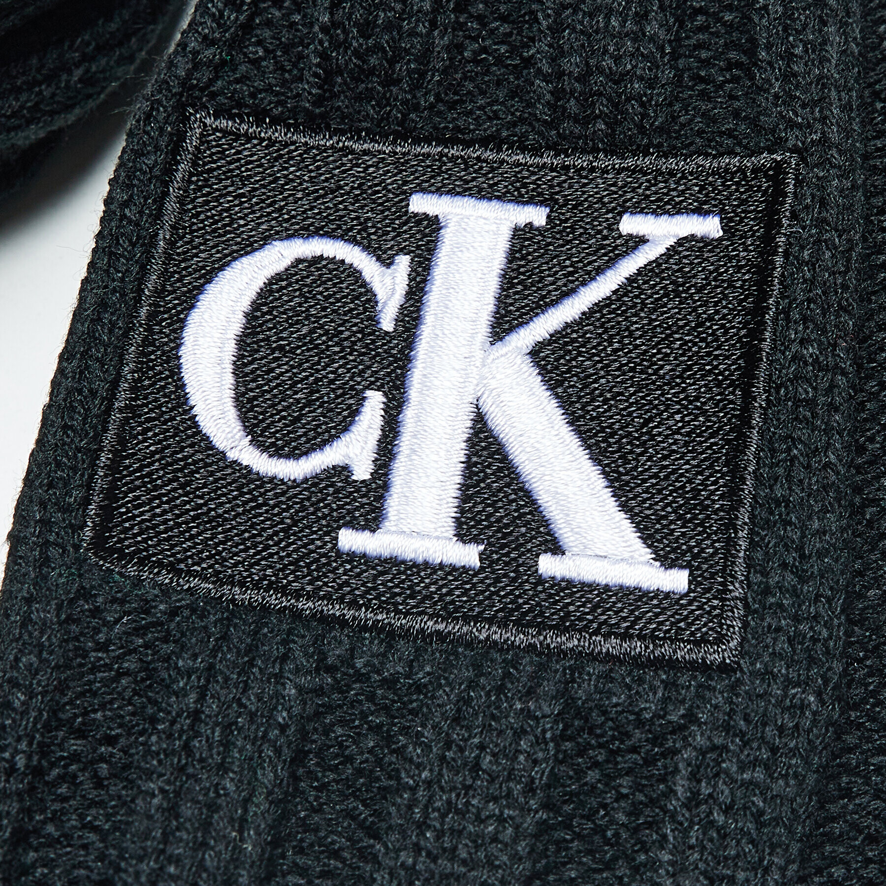 Calvin Klein Jeans Шал Monogram IU0IU00347 Черен - Pepit.bg
