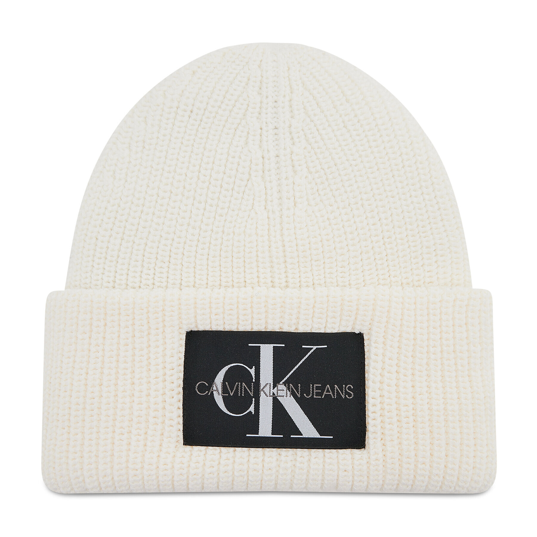 Calvin Klein Jeans Шапка Monogram Beanie Wl K50K506242 Бежов - Pepit.bg