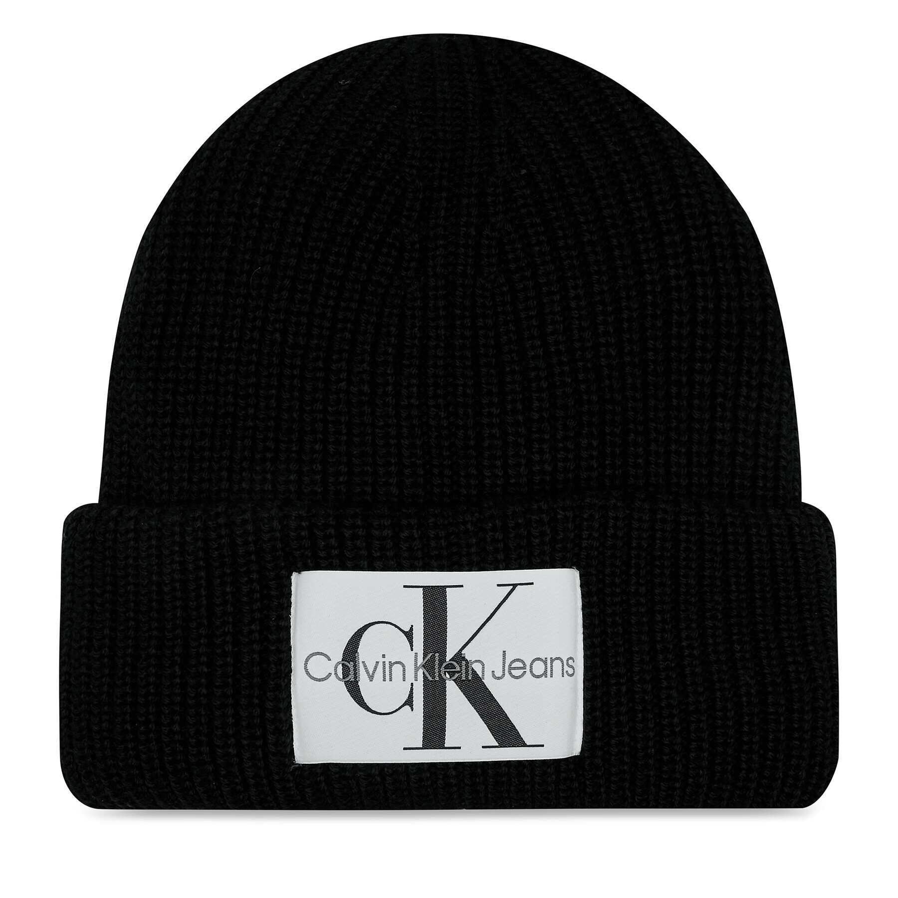 Calvin Klein Jeans Шапка Monogram Beanie Wl K50K506242 Черен - Pepit.bg