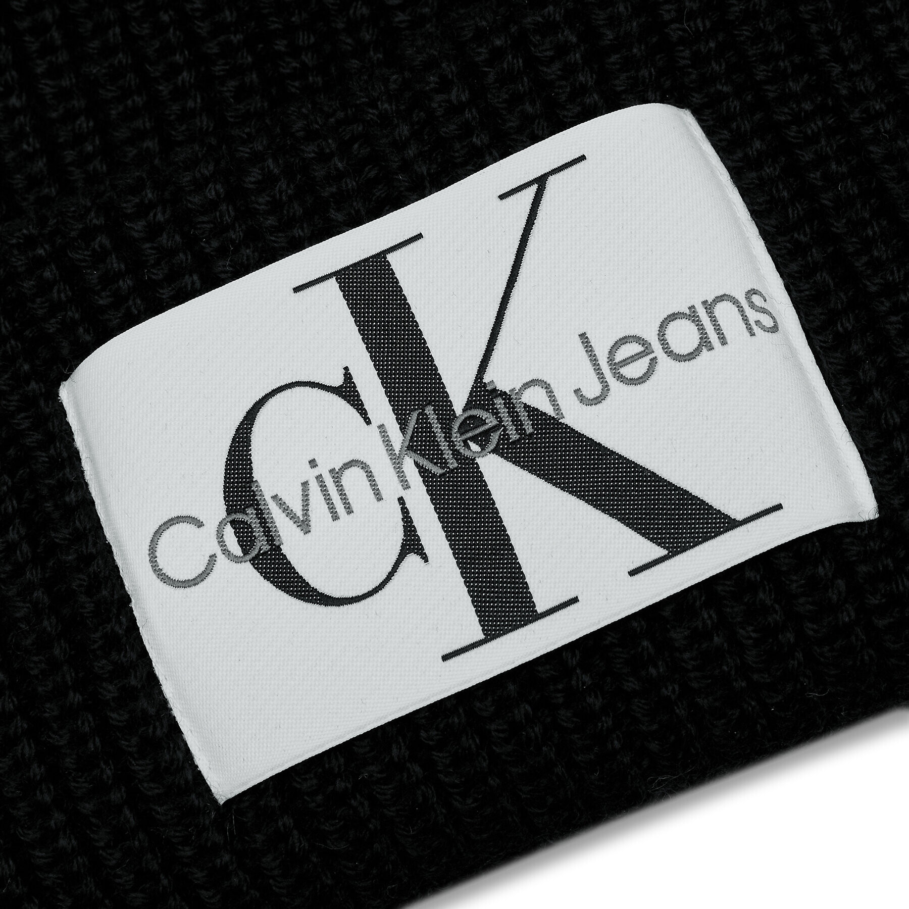 Calvin Klein Jeans Шапка Monogram Beanie Wl K50K506242 Черен - Pepit.bg