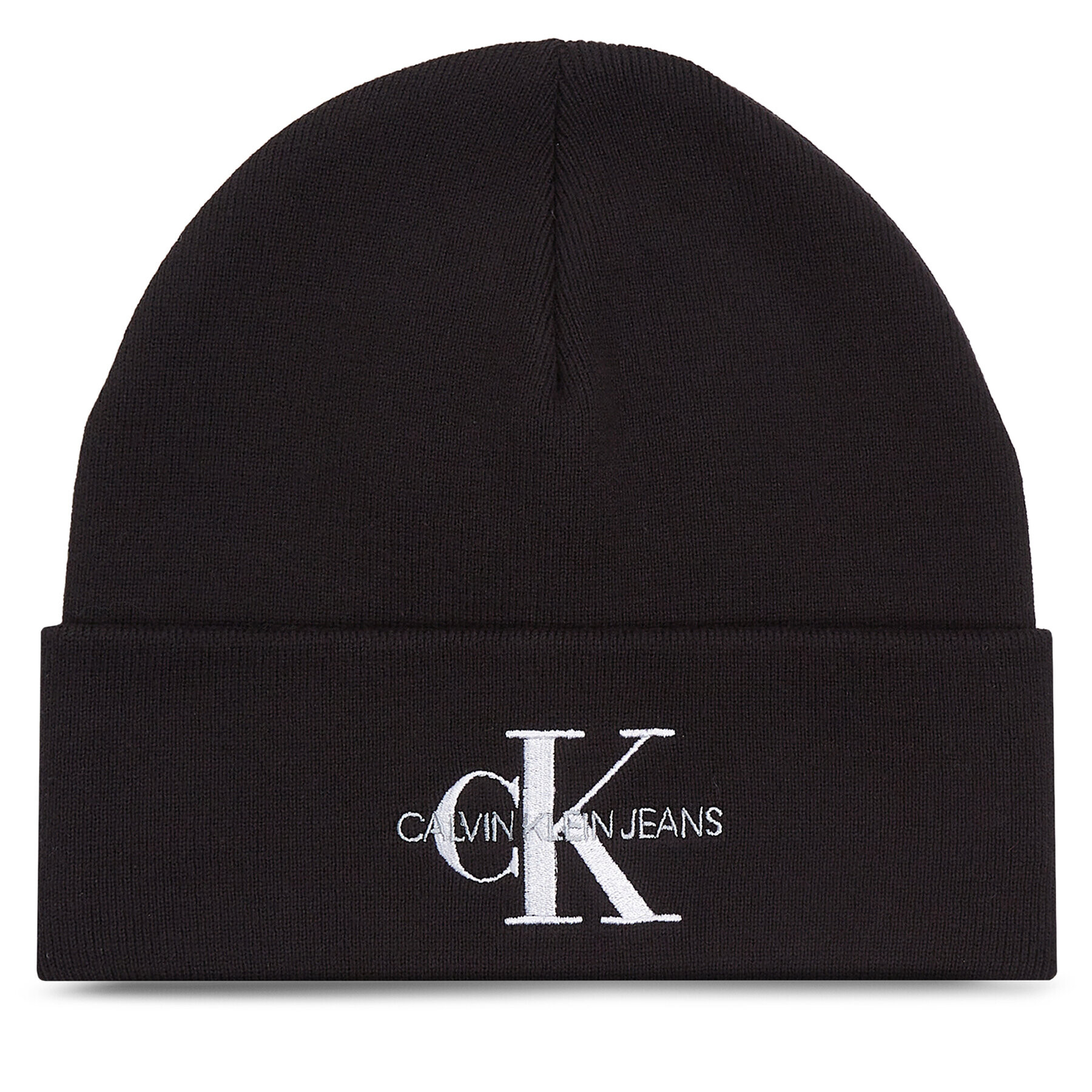 Calvin Klein Jeans Шапка Monologo Embro Beanie K50K511160 Черен - Pepit.bg