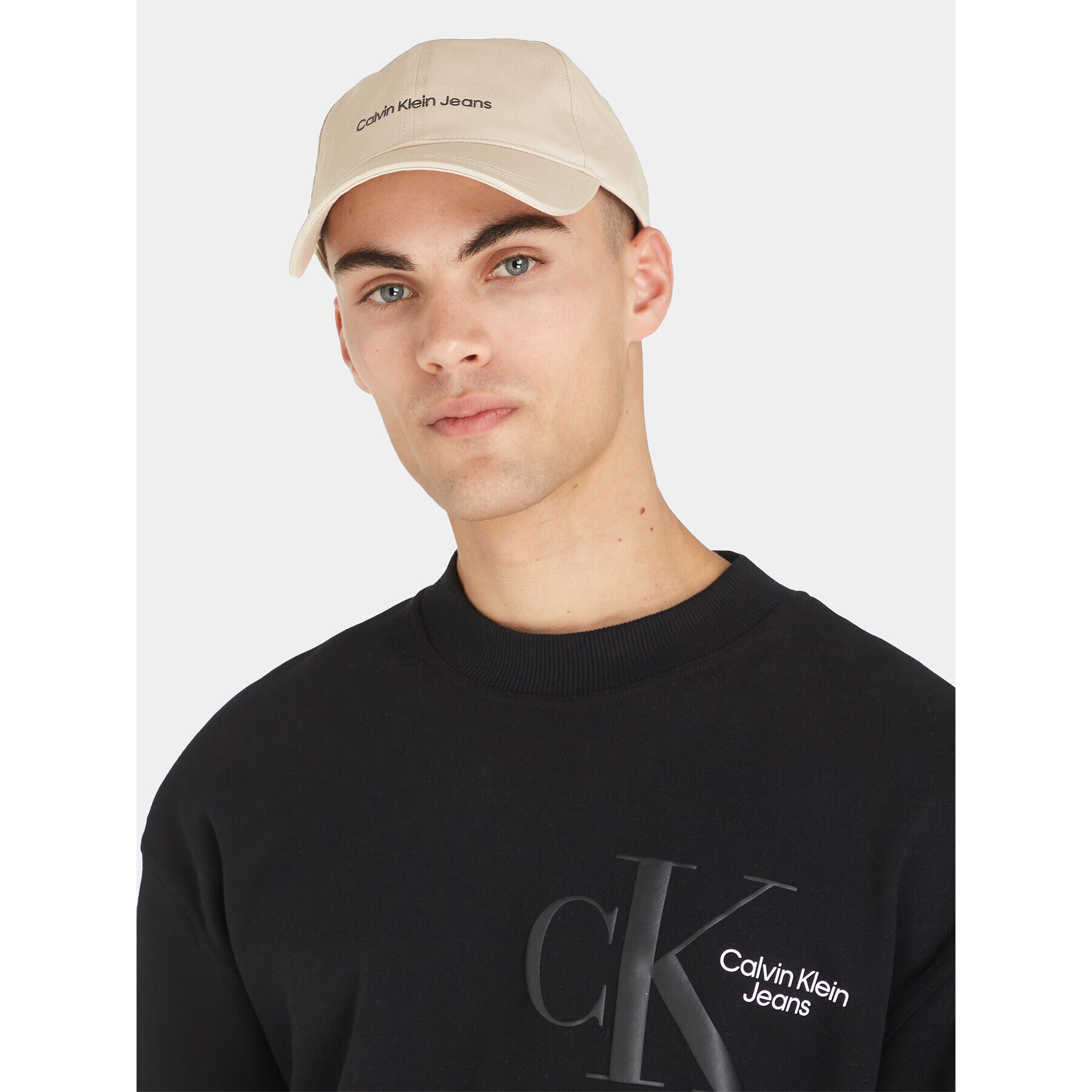 Calvin Klein Jeans Шапка с козирка Institutional Cap K50K510062 Сив - Pepit.bg