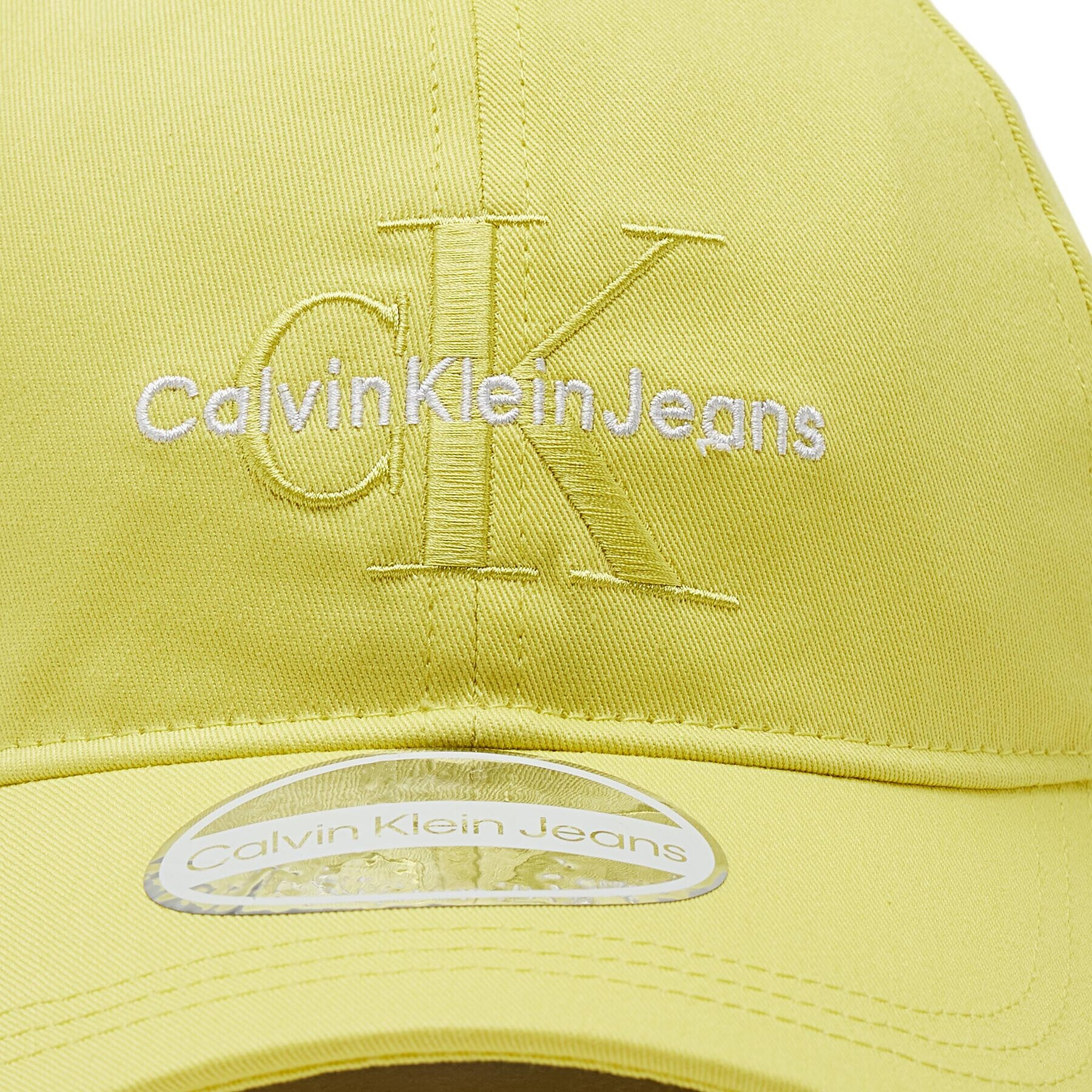 Calvin Klein Jeans Шапка с козирка Monogram K60K606624 Жълт - Pepit.bg