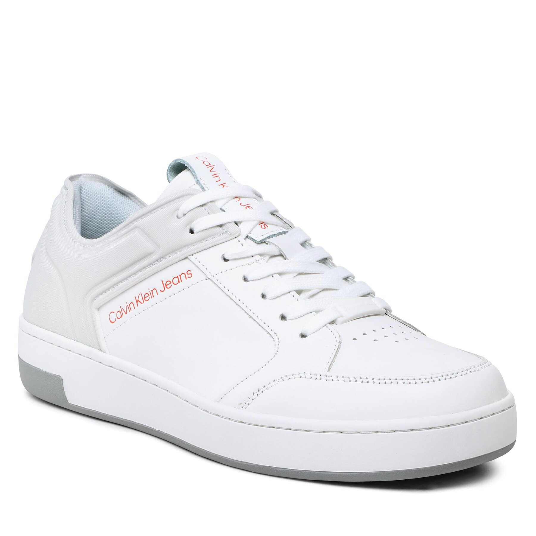 Calvin Klein Jeans Сникърси Basket Cupsole High/Low Freq YM0YM00611 Бял - Pepit.bg