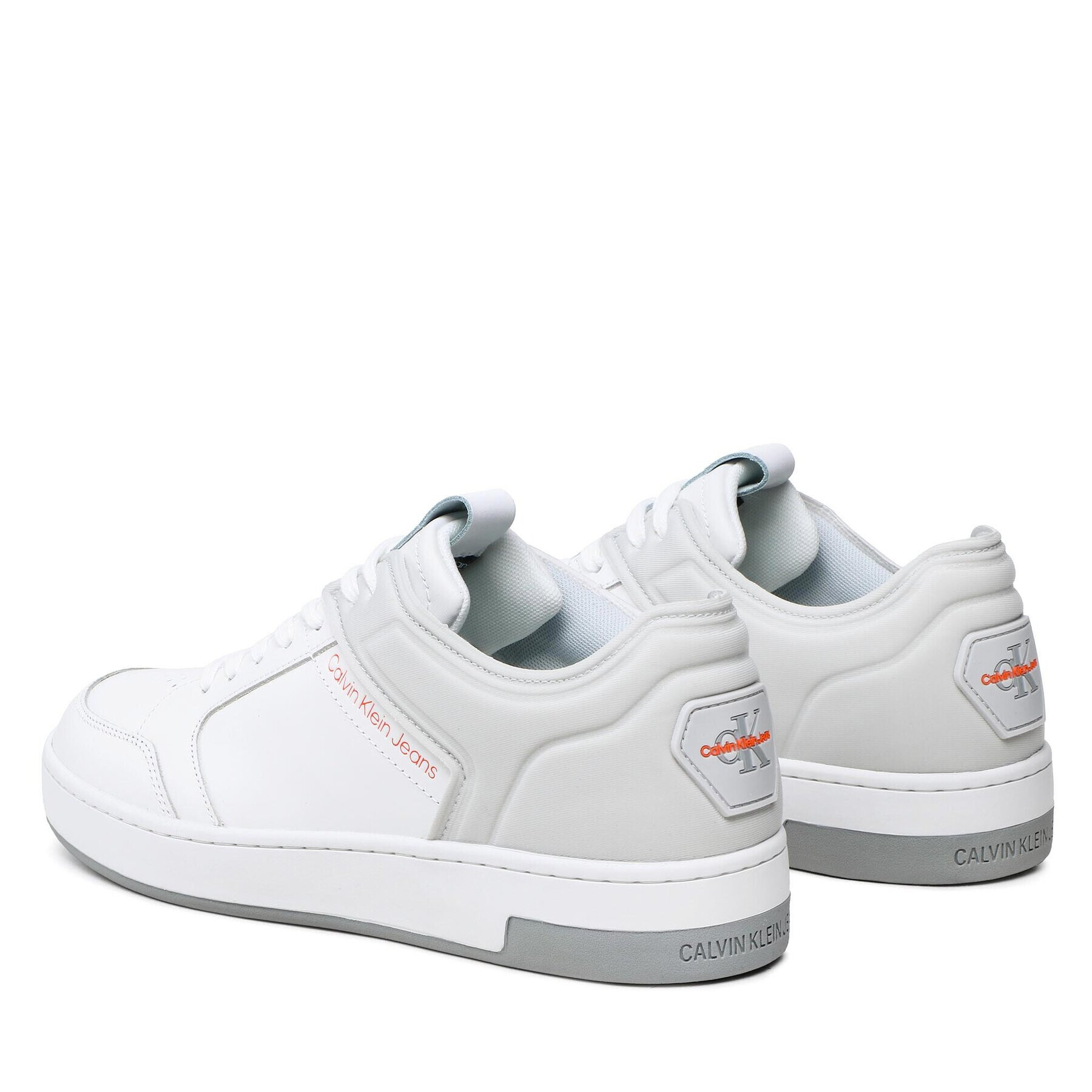 Calvin Klein Jeans Сникърси Basket Cupsole High/Low Freq YM0YM00611 Бял - Pepit.bg