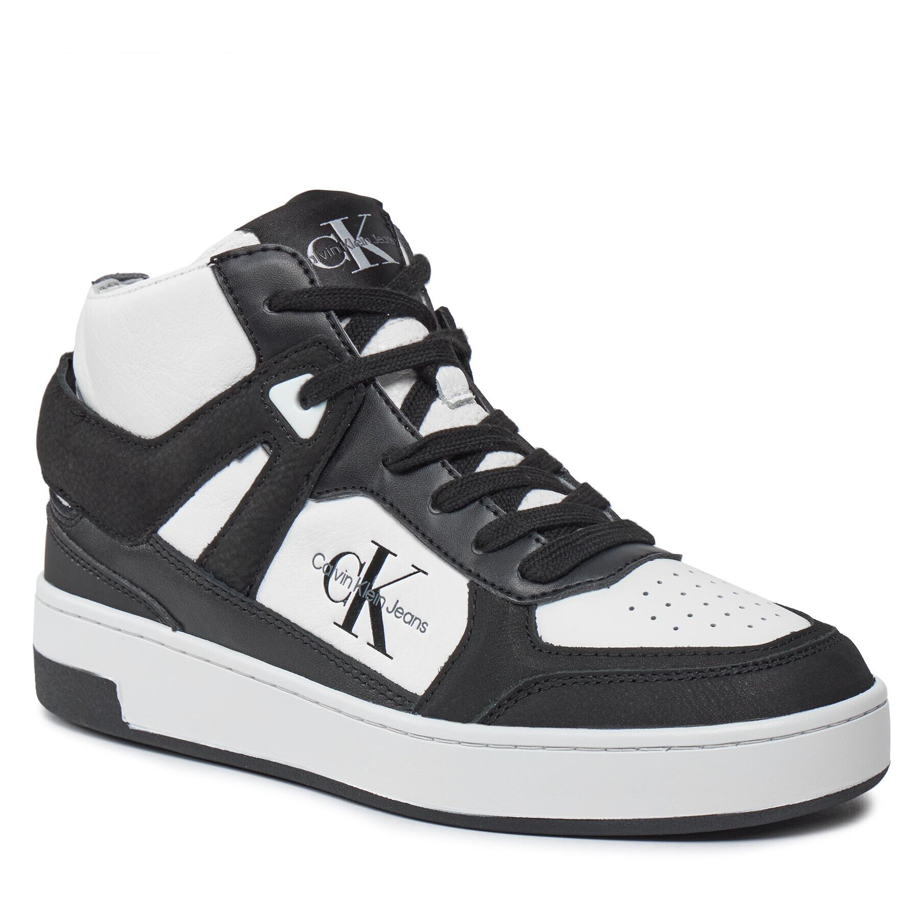 Calvin Klein Jeans Сникърси Basket Cupsole High Mix Ml Fad YW0YW01300 Черен - Pepit.bg