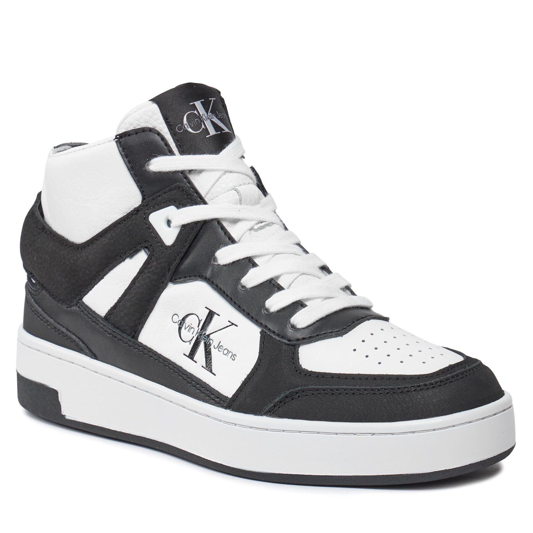 Calvin Klein Jeans Сникърси Basket Cupsole High Mix Ml Fad YW0YW01300 Черен - Pepit.bg