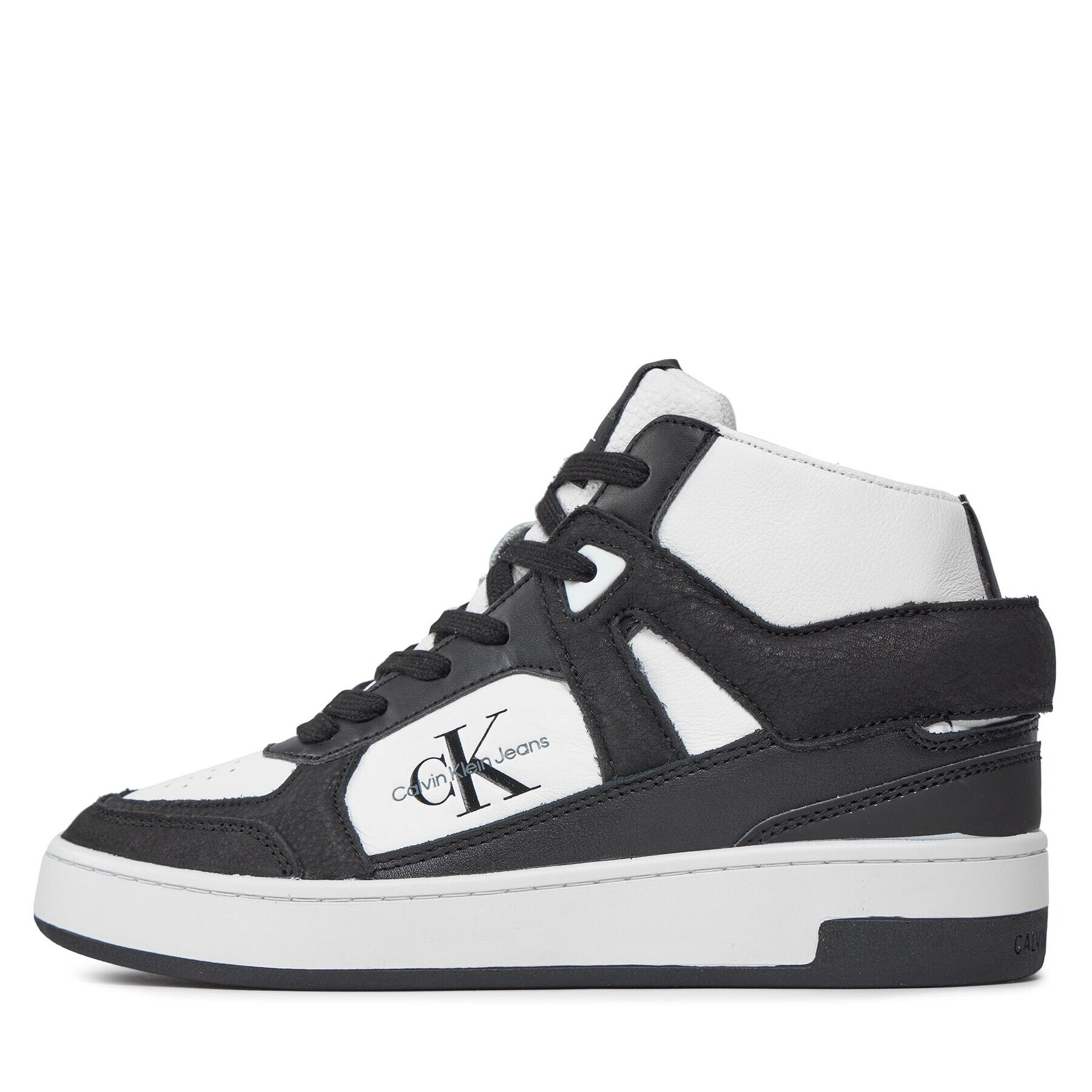 Calvin Klein Jeans Сникърси Basket Cupsole High Mix Ml Fad YW0YW01300 Черен - Pepit.bg