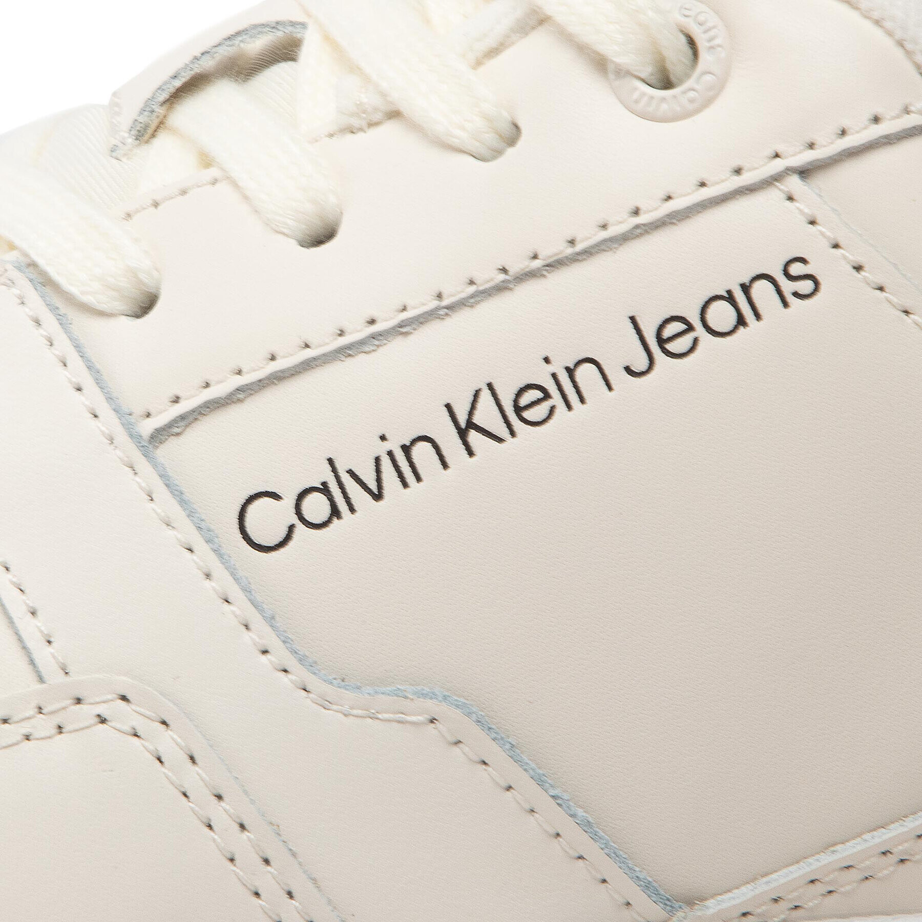 Calvin Klein Jeans Сникърси Basket Cupsole Lacup Low YM0YM00497 Бежов - Pepit.bg