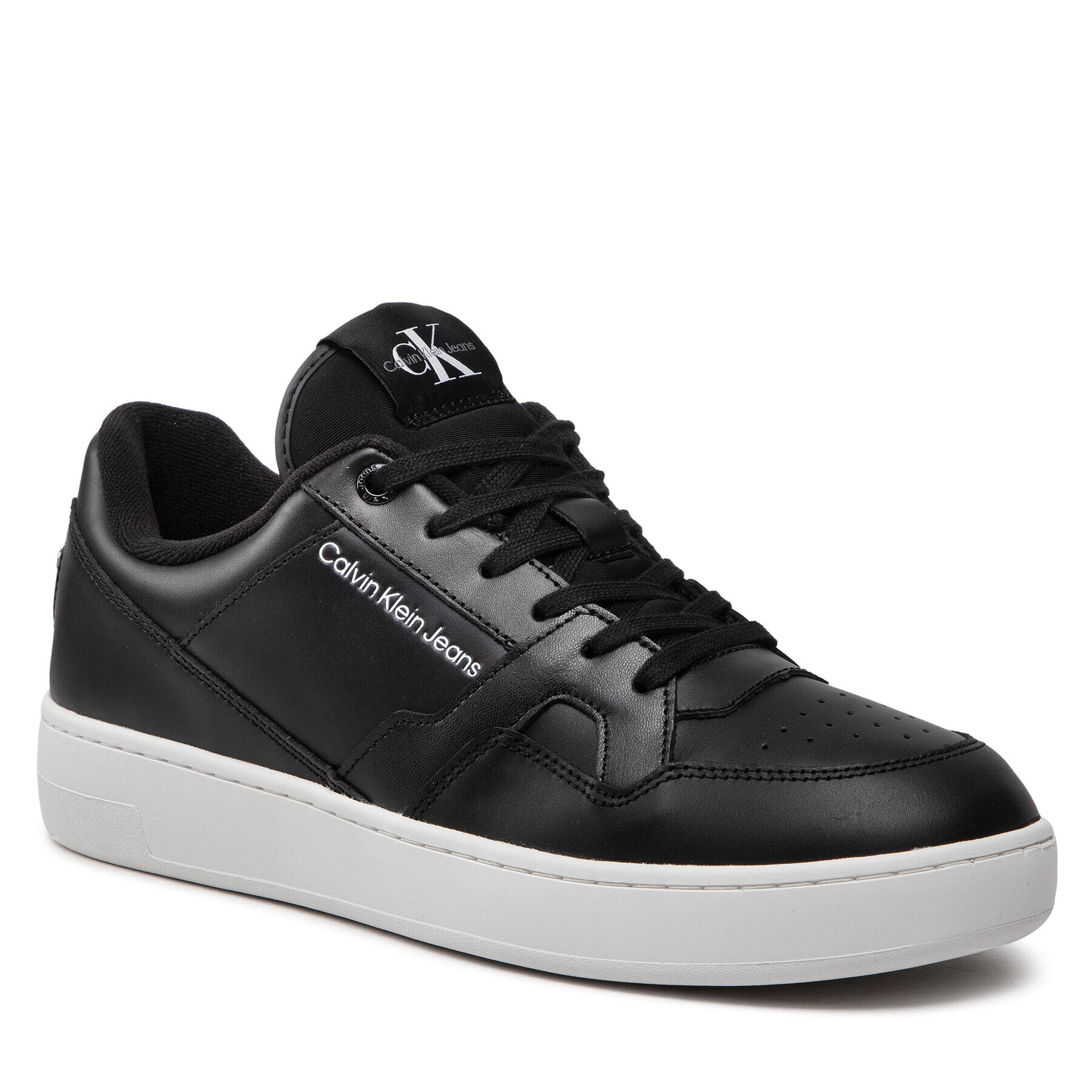 Calvin Klein Jeans Сникърси Basket Cupsole Lacup Low YM0YM00497 Черен - Pepit.bg