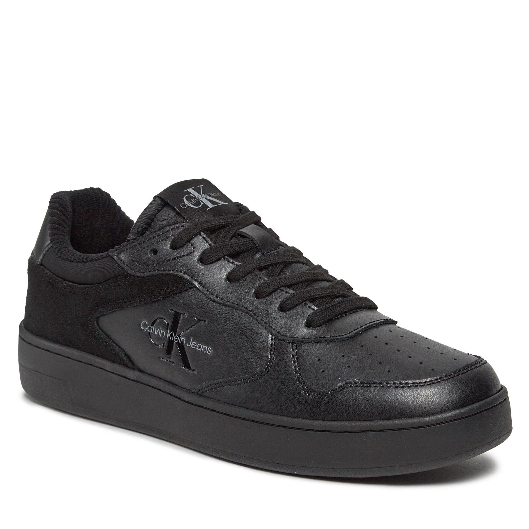 Calvin Klein Jeans Сникърси Basket Cupsole Low Lace Cor YM0YM00783 Черен - Pepit.bg