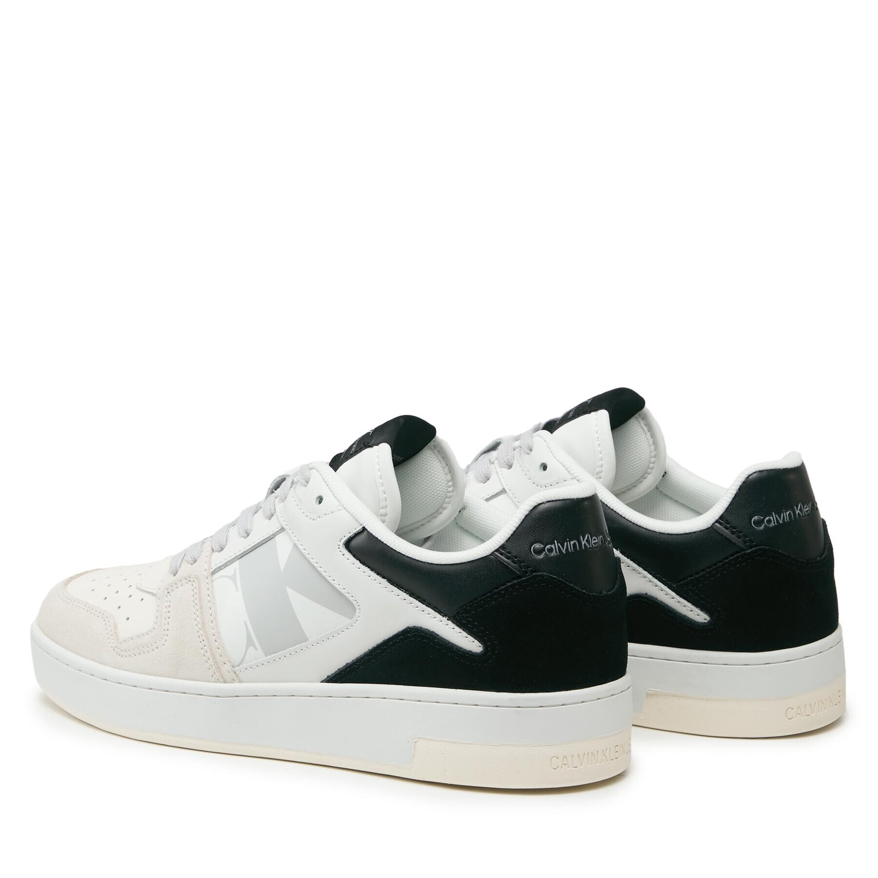 Calvin Klein Jeans Сникърси Basket Cupsole Low Lace Mod Vint YM0YM00709 Бял - Pepit.bg