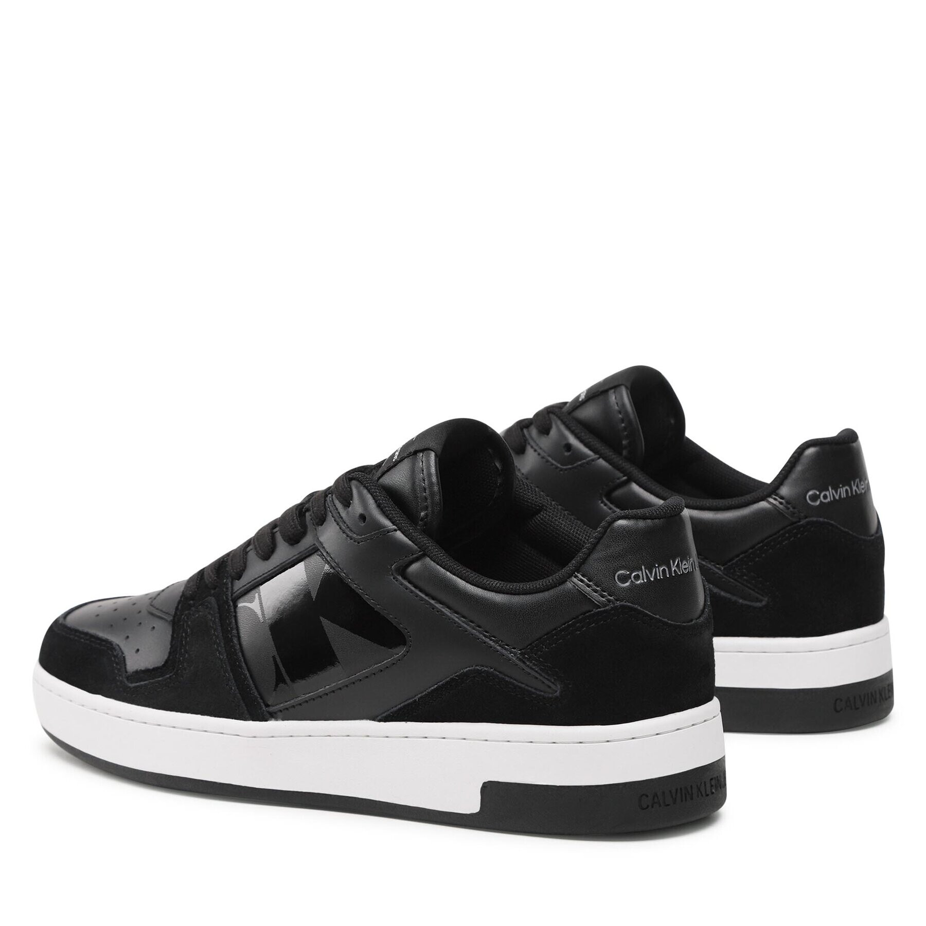 Calvin Klein Jeans Сникърси Basket Cupsole Low Lace Mod Vint YM0YM00709 Черен - Pepit.bg