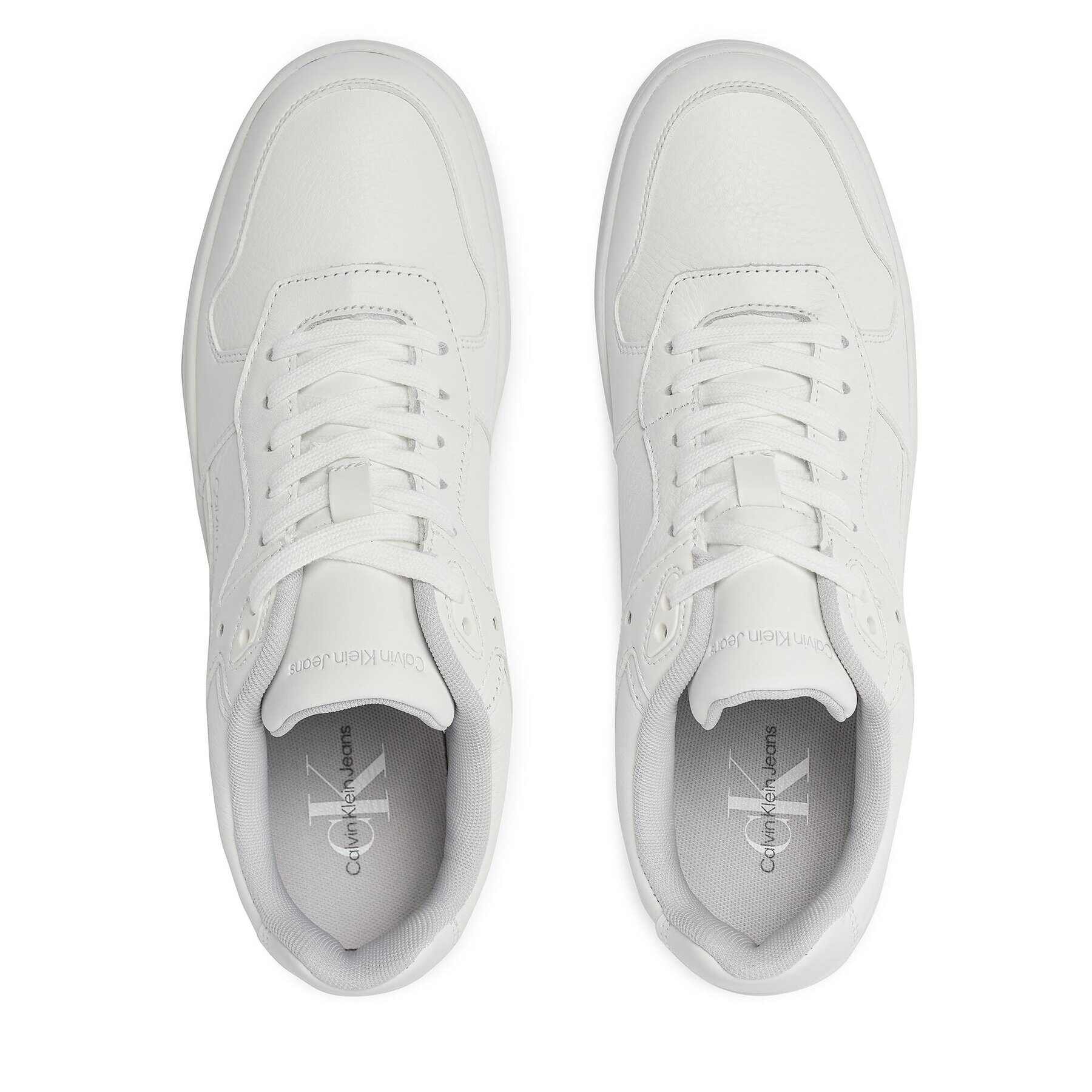 Calvin Klein Jeans Сникърси Basket Cupsole Low Lth In Sat YM0YM00867 Бял - Pepit.bg