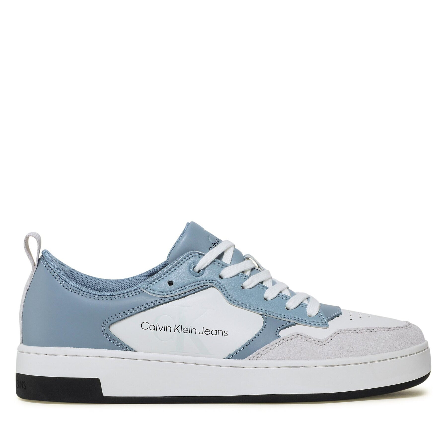 Calvin Klein Jeans Сникърси Basket Cupsole Low Lth Mono YM0YM00574 Син - Pepit.bg