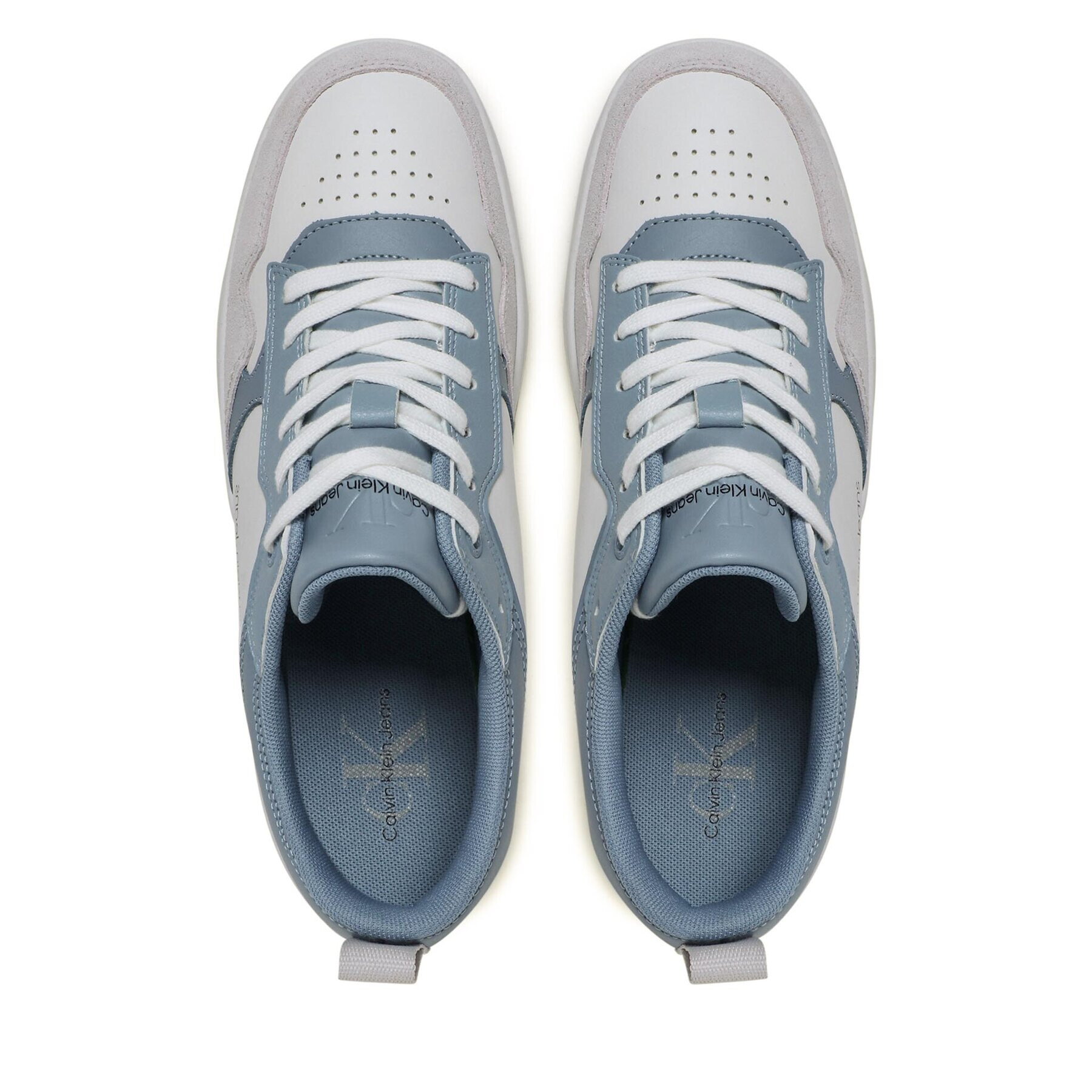 Calvin Klein Jeans Сникърси Basket Cupsole Low Lth Mono YM0YM00574 Син - Pepit.bg