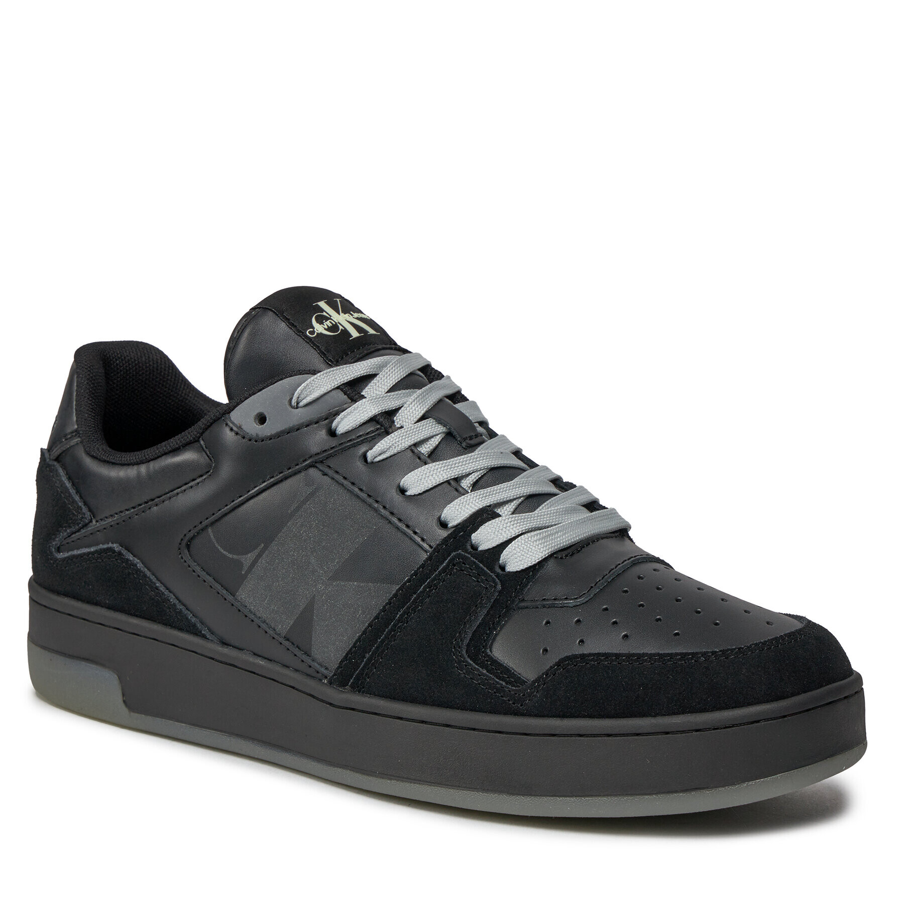 Calvin Klein Jeans Сникърси Basket Cupsole Low Lth Nbs Lum YM0YM00869 Черен - Pepit.bg