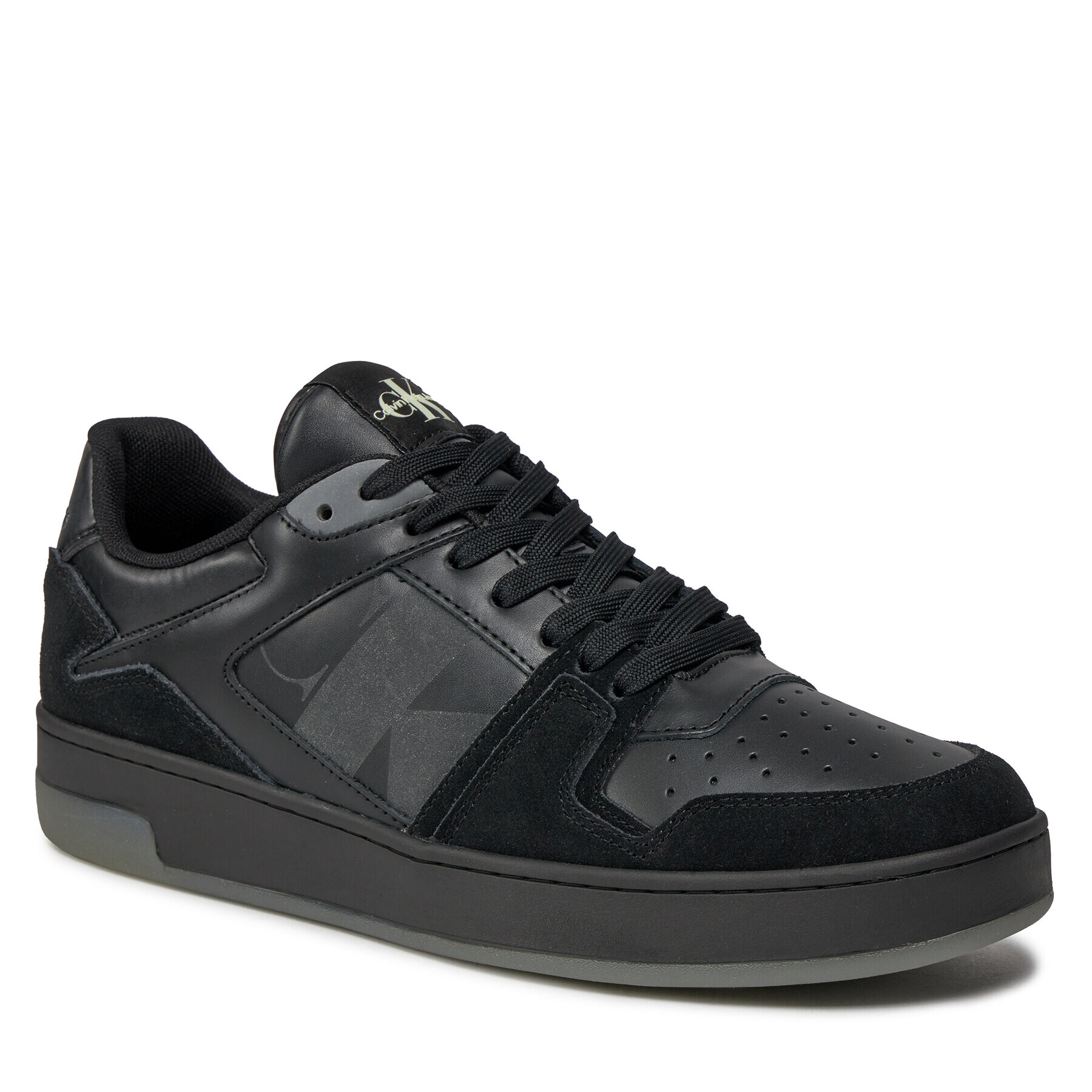 Calvin Klein Jeans Сникърси Basket Cupsole Low Lth Nbs Lum YM0YM00869 Черен - Pepit.bg