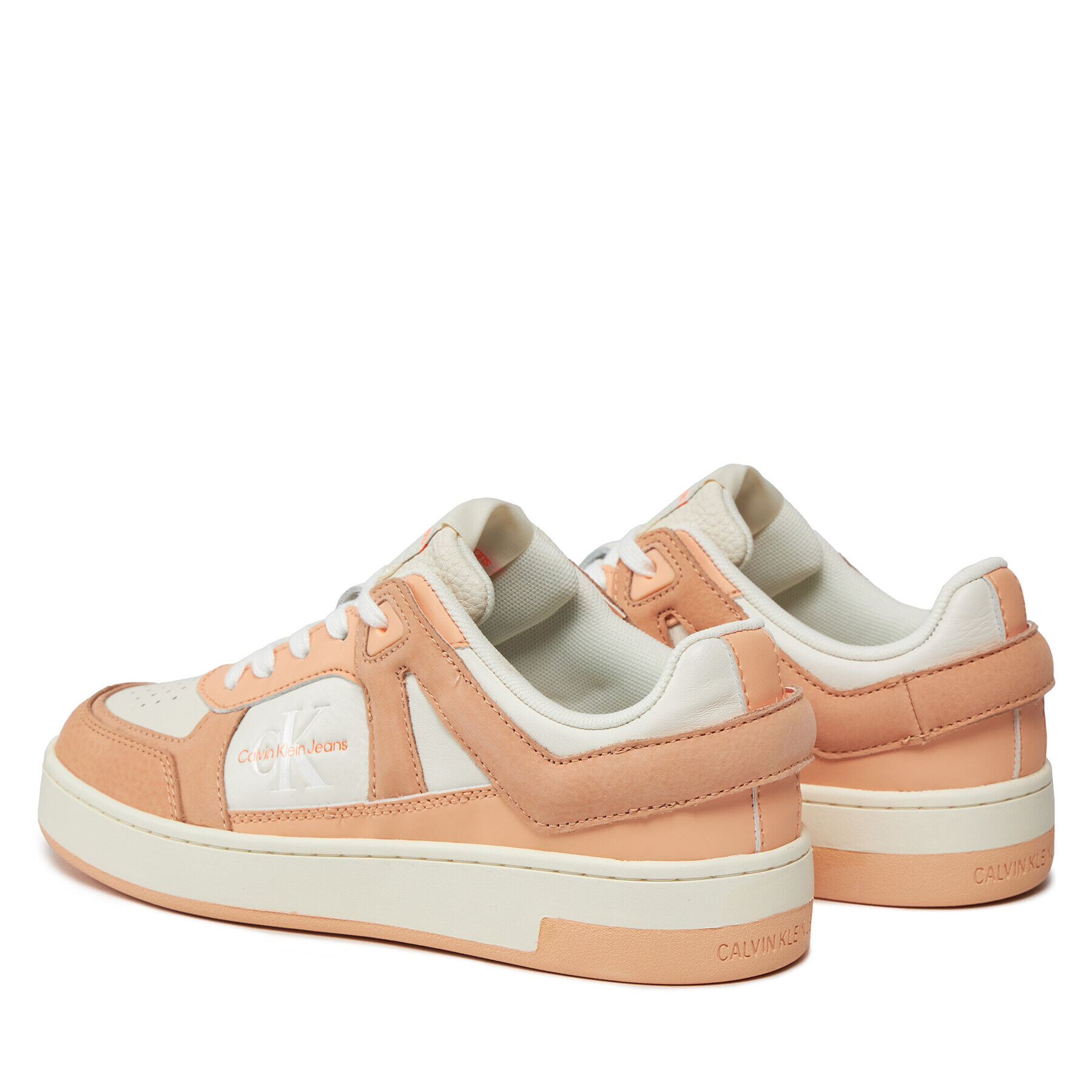 Calvin Klein Jeans Сникърси Basket Cupsole Low Mix Ml Fad YW0YW01301 Оранжев - Pepit.bg