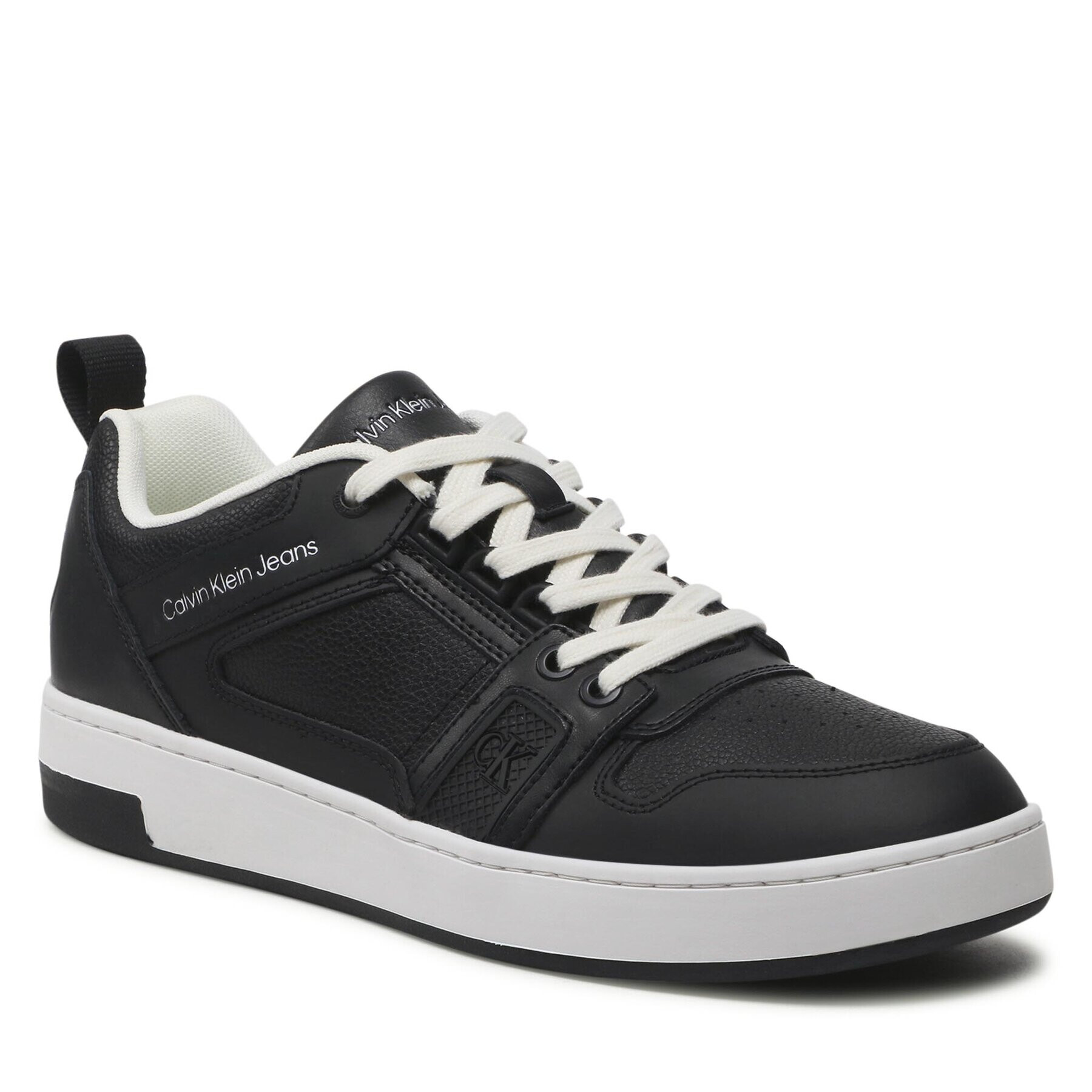 Calvin Klein Jeans Сникърси Basket Cupsole R Lth-Tpu Insert YM0YM00575 Черен - Pepit.bg