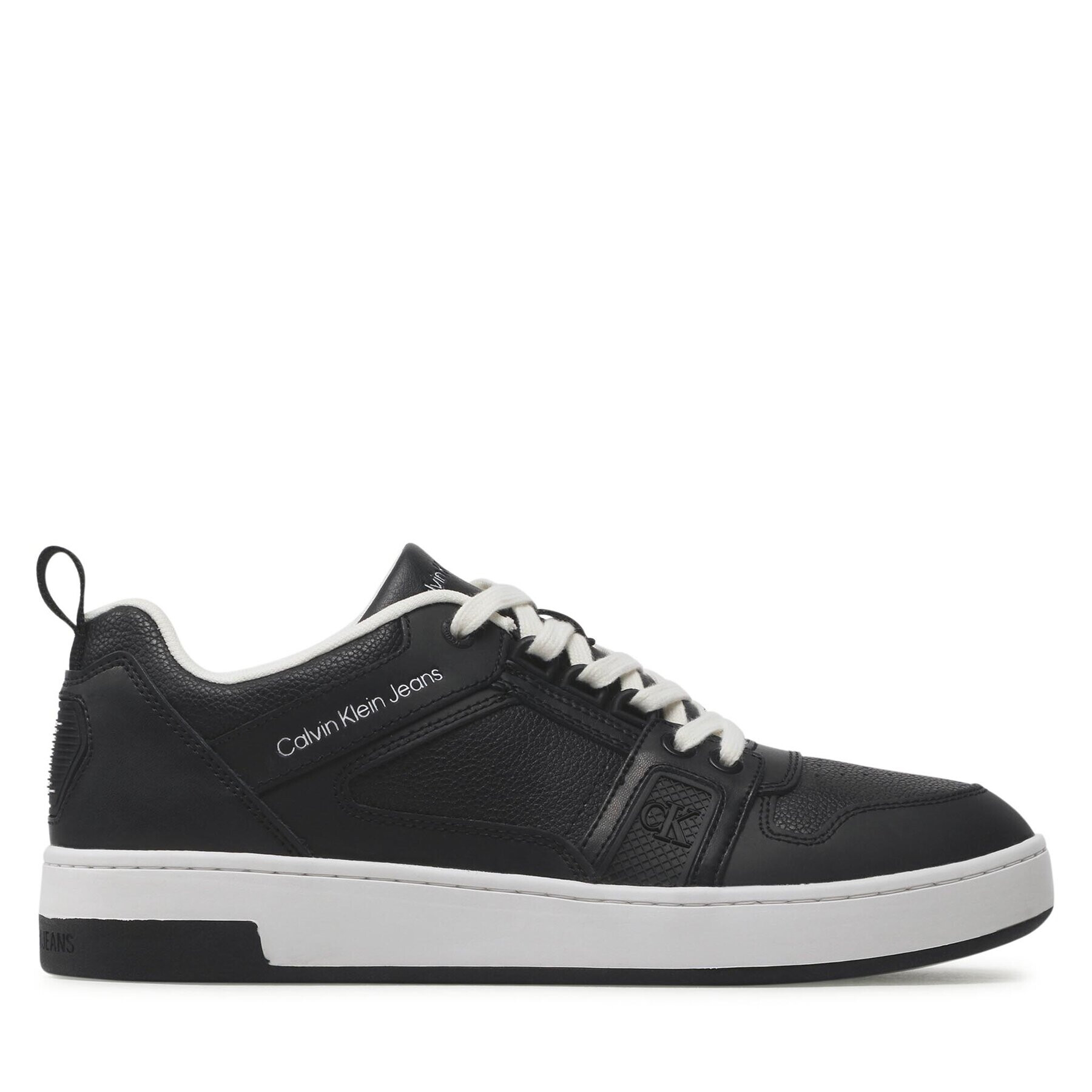 Calvin Klein Jeans Сникърси Basket Cupsole R Lth-Tpu Insert YM0YM00575 Черен - Pepit.bg