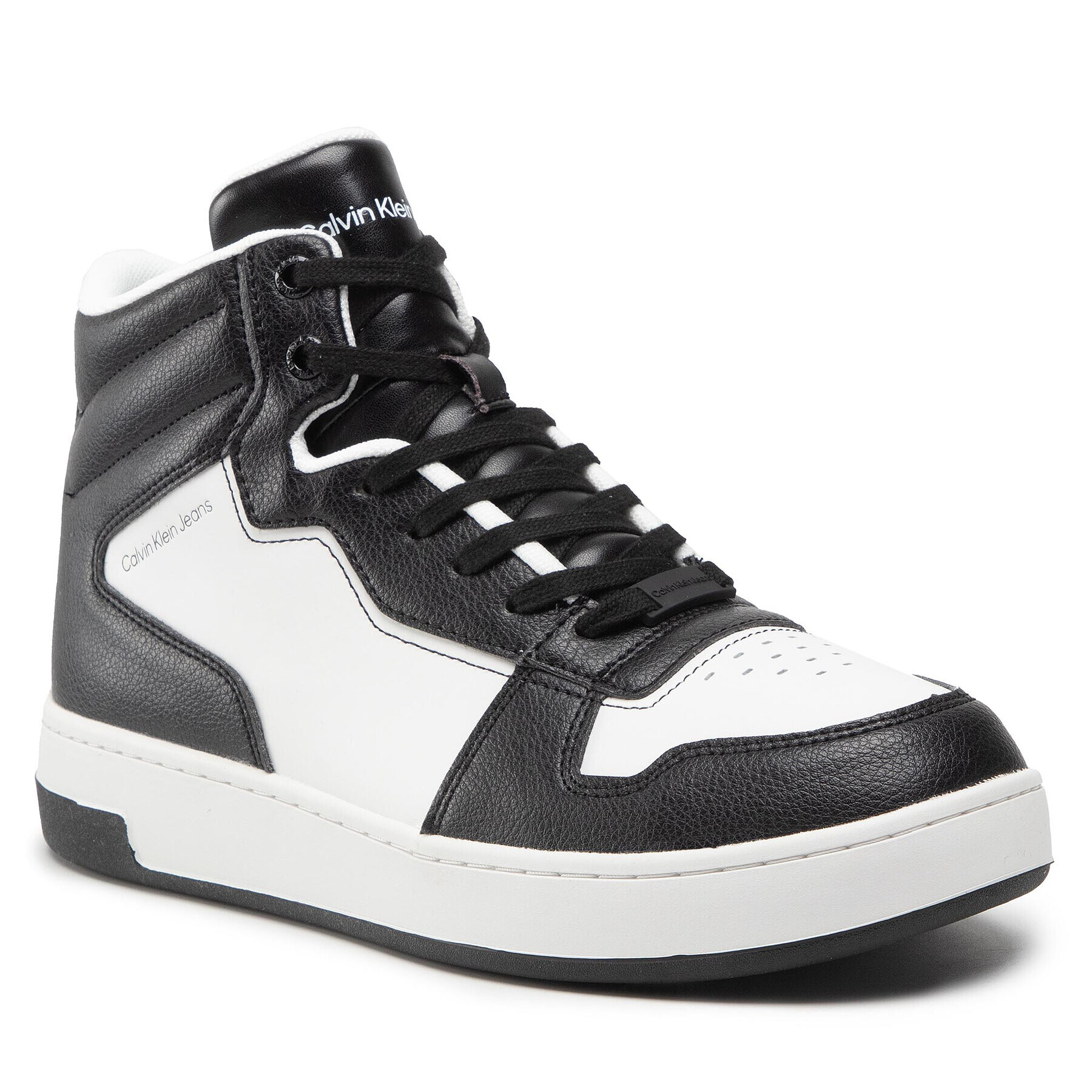 Calvin Klein Jeans Сникърси Basketball Cupsole - Mid 1 YM0YM00325 Бял - Pepit.bg