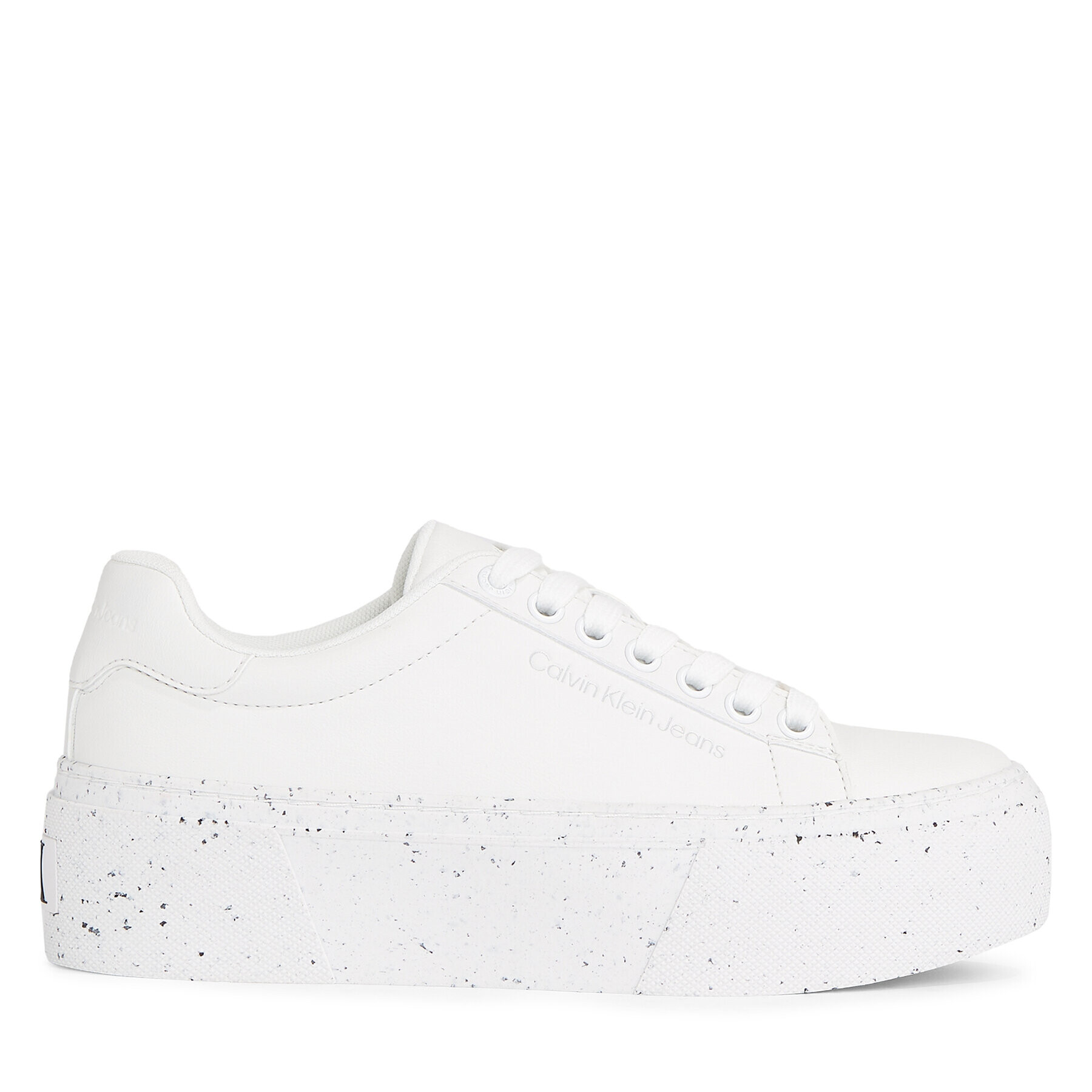 Calvin Klein Jeans Сникърси Bold Vulc Flatf Low Laceup Wn YW0YW01229 Бял - Pepit.bg