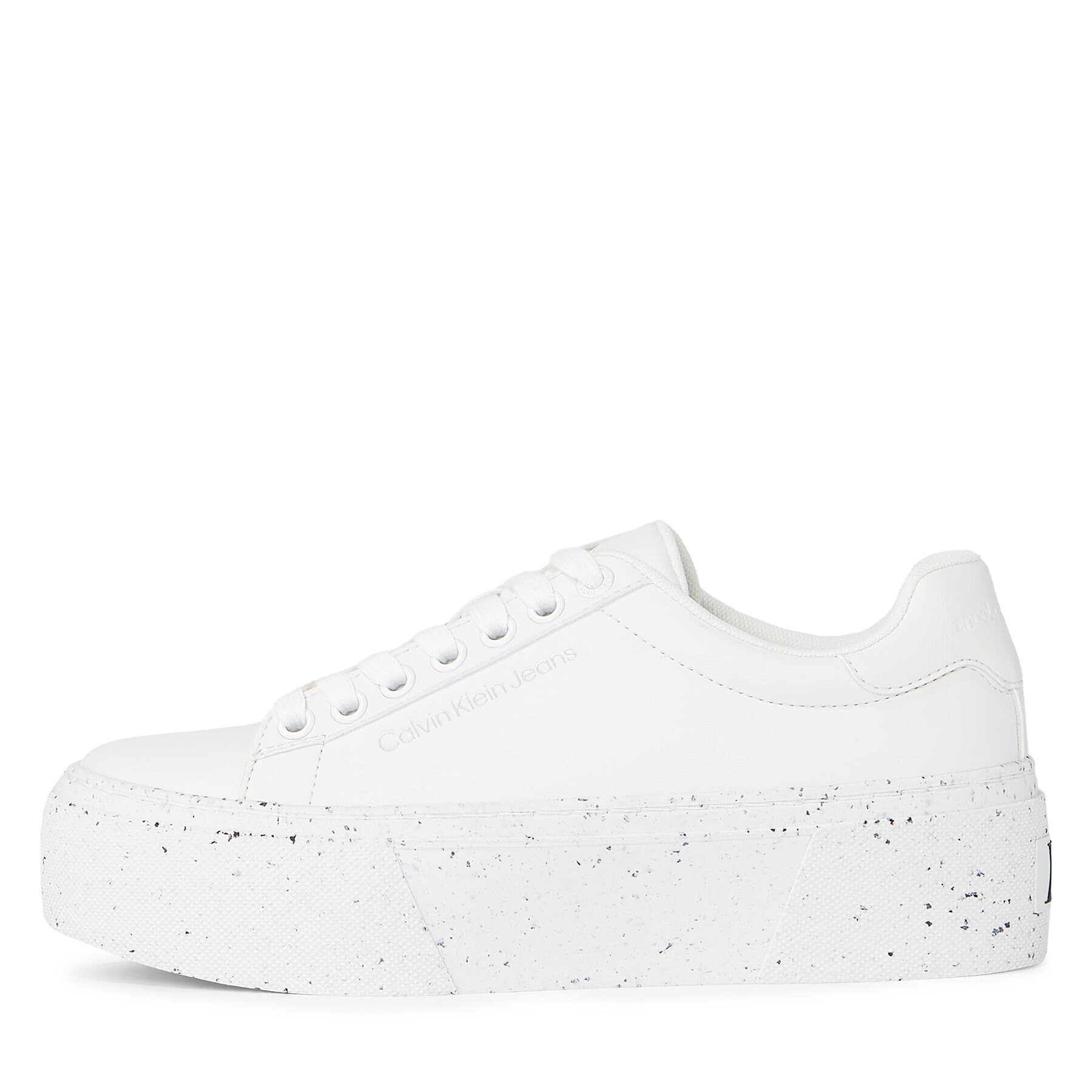 Calvin Klein Jeans Сникърси Bold Vulc Flatf Low Laceup Wn YW0YW01229 Бял - Pepit.bg