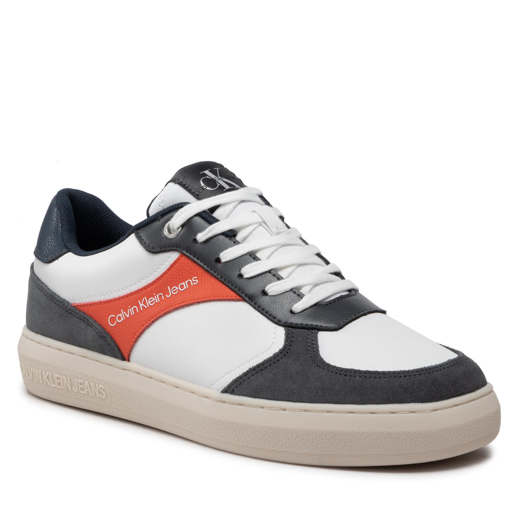 Calvin Klein Jeans Сникърси Casual Cupsole Laceup Low YM0YM00494 Цветен - Pepit.bg