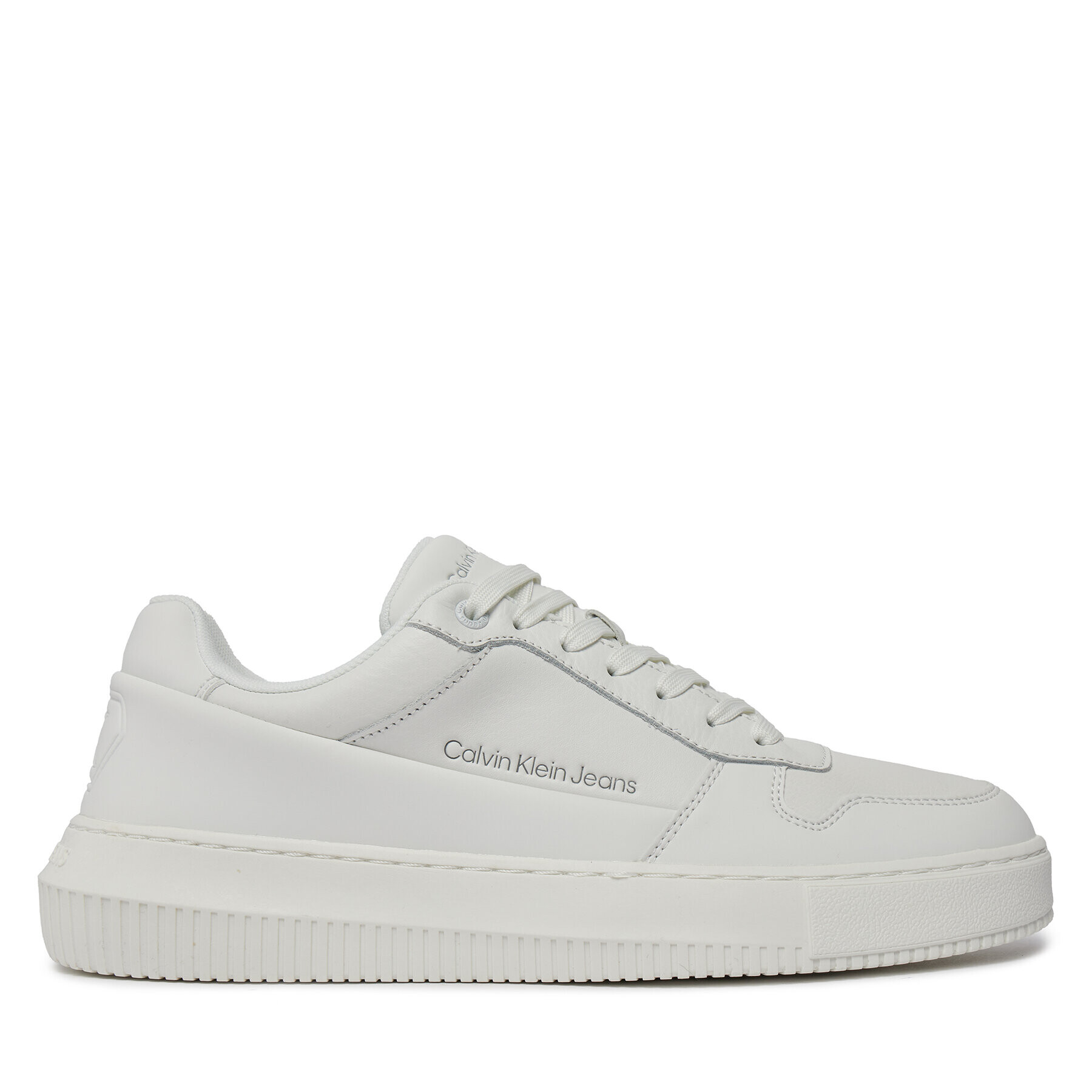 Calvin Klein Jeans Сникърси Chunky Cupsole Low Lth In Sat YM0YM00873 Бял - Pepit.bg