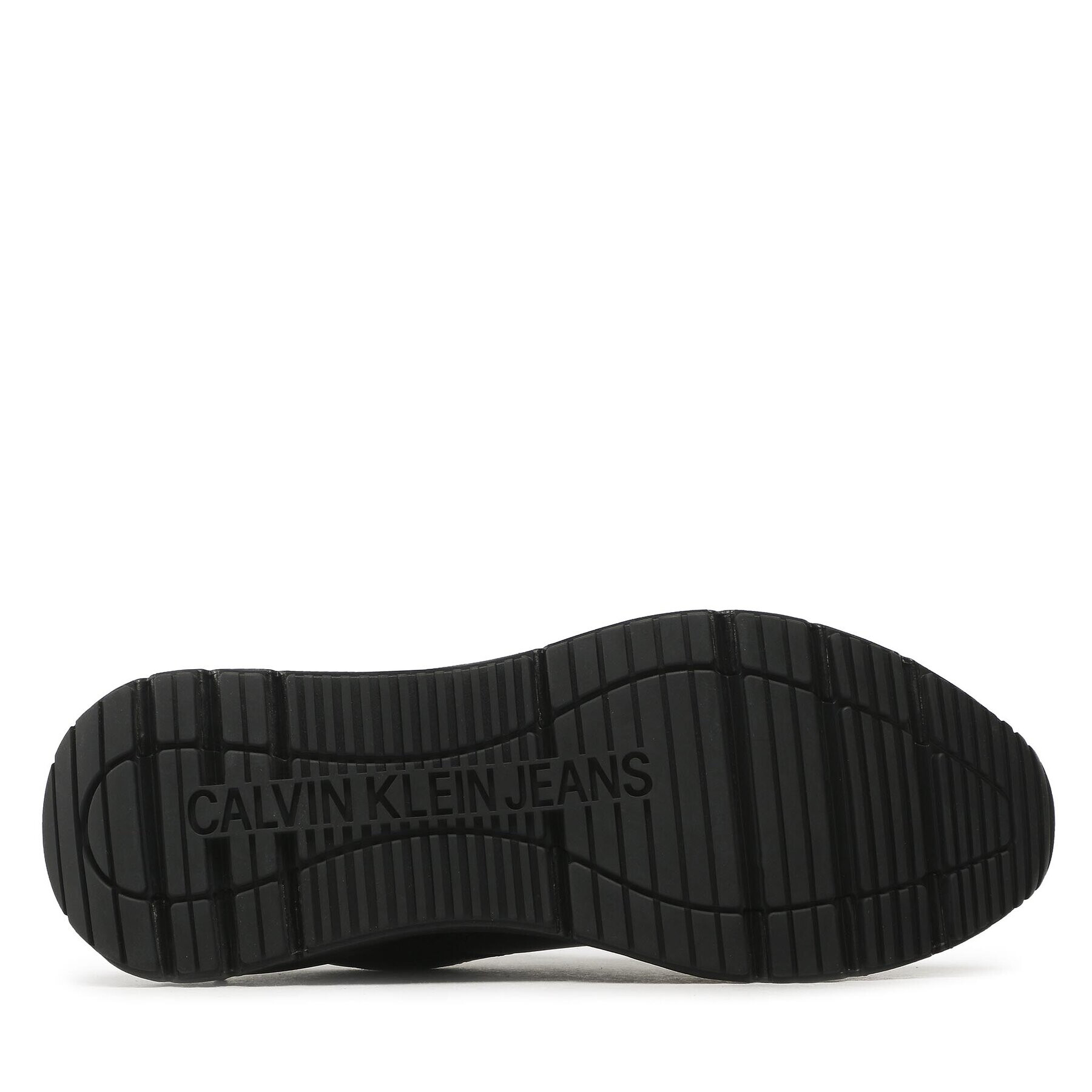 Calvin Klein Jeans Сникърси Chunky Runn Laceup Low Leather YM0YM00521 Черен - Pepit.bg